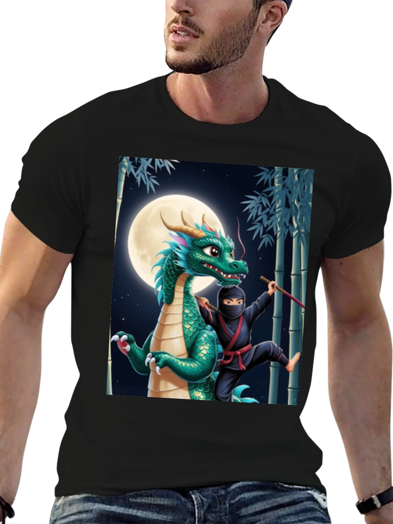 Dragon & Ninja Graphic Tee