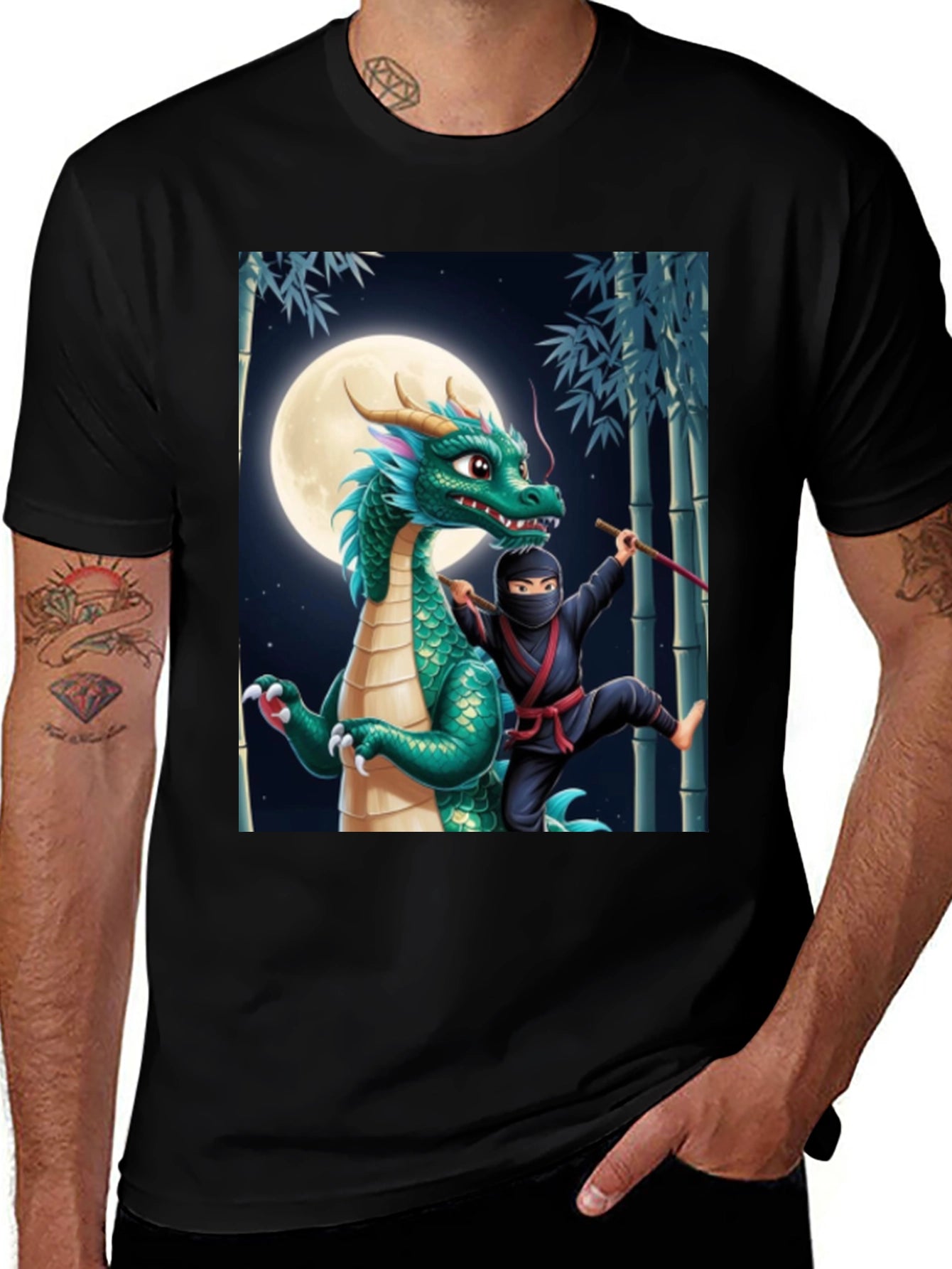 Dragon & Ninja Graphic Tee