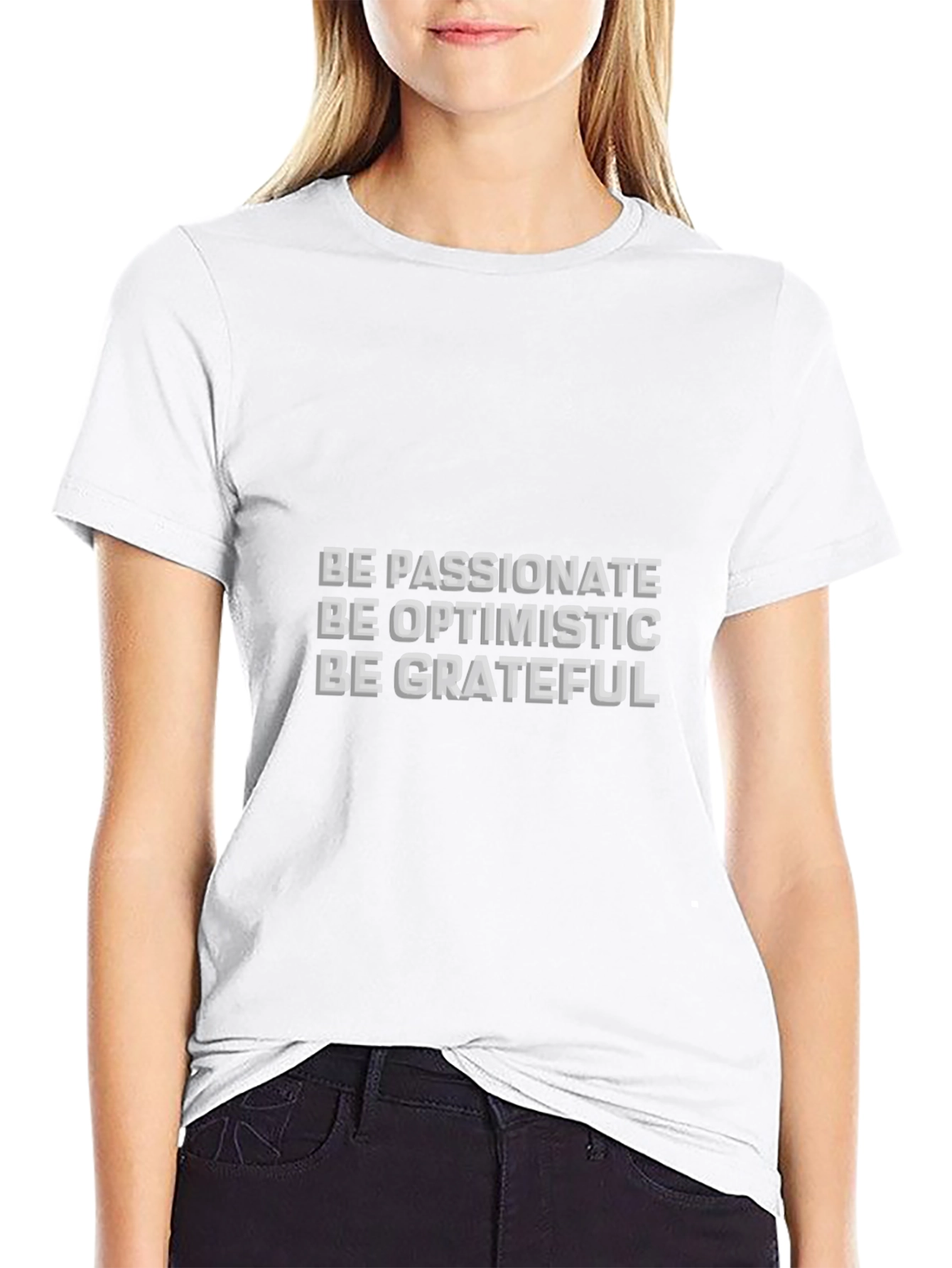 Be Positive Graphic Tee - Black