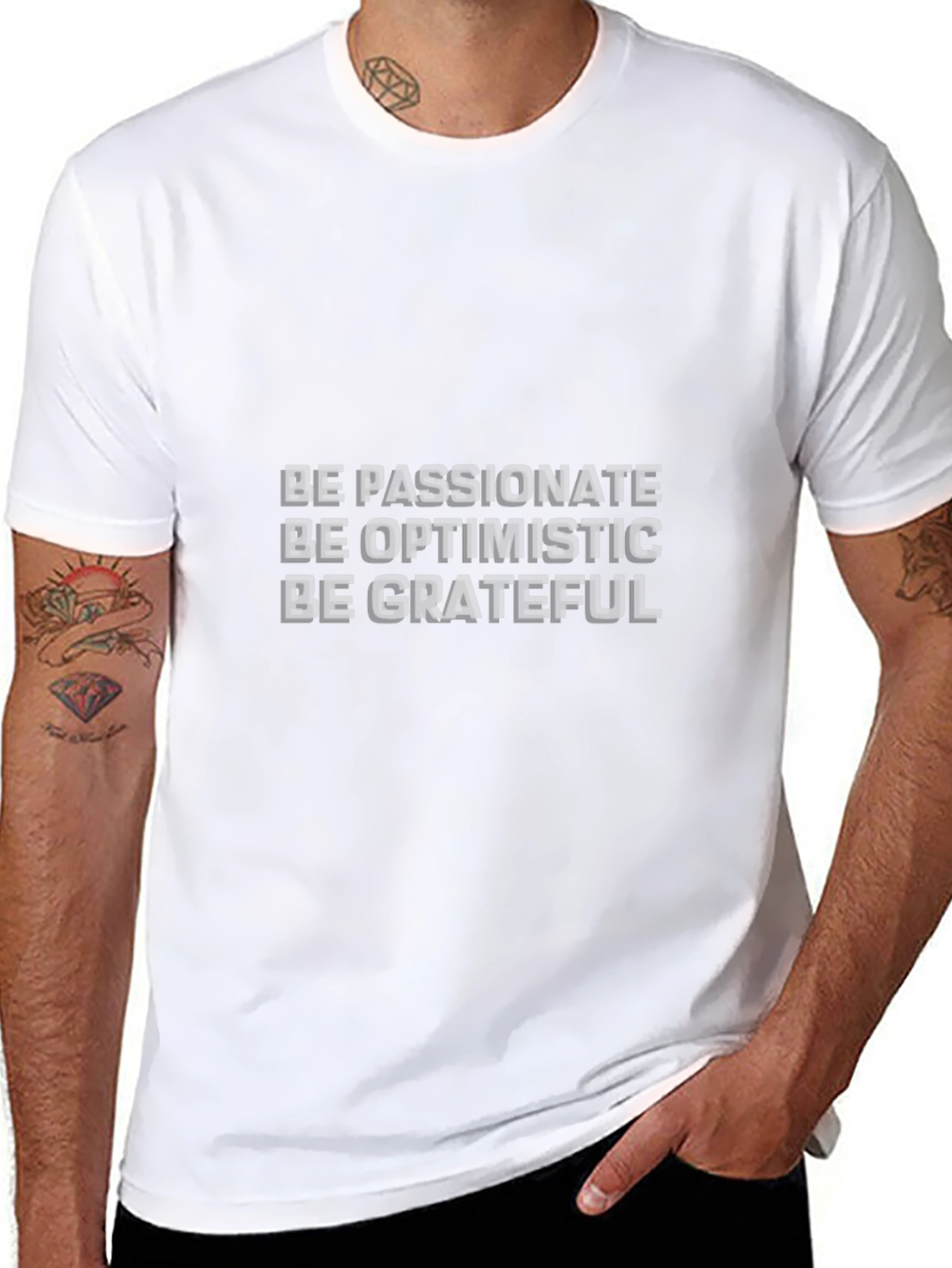 Be Positive Graphic Tee - Black