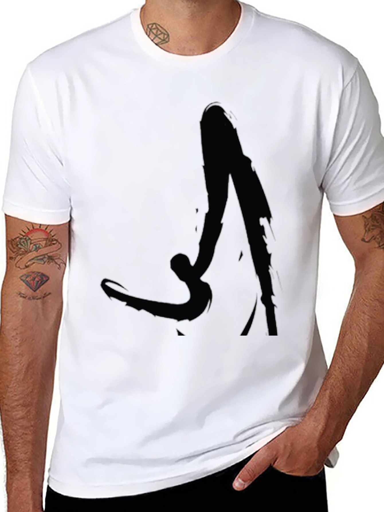 Abstract Art Tee - Black