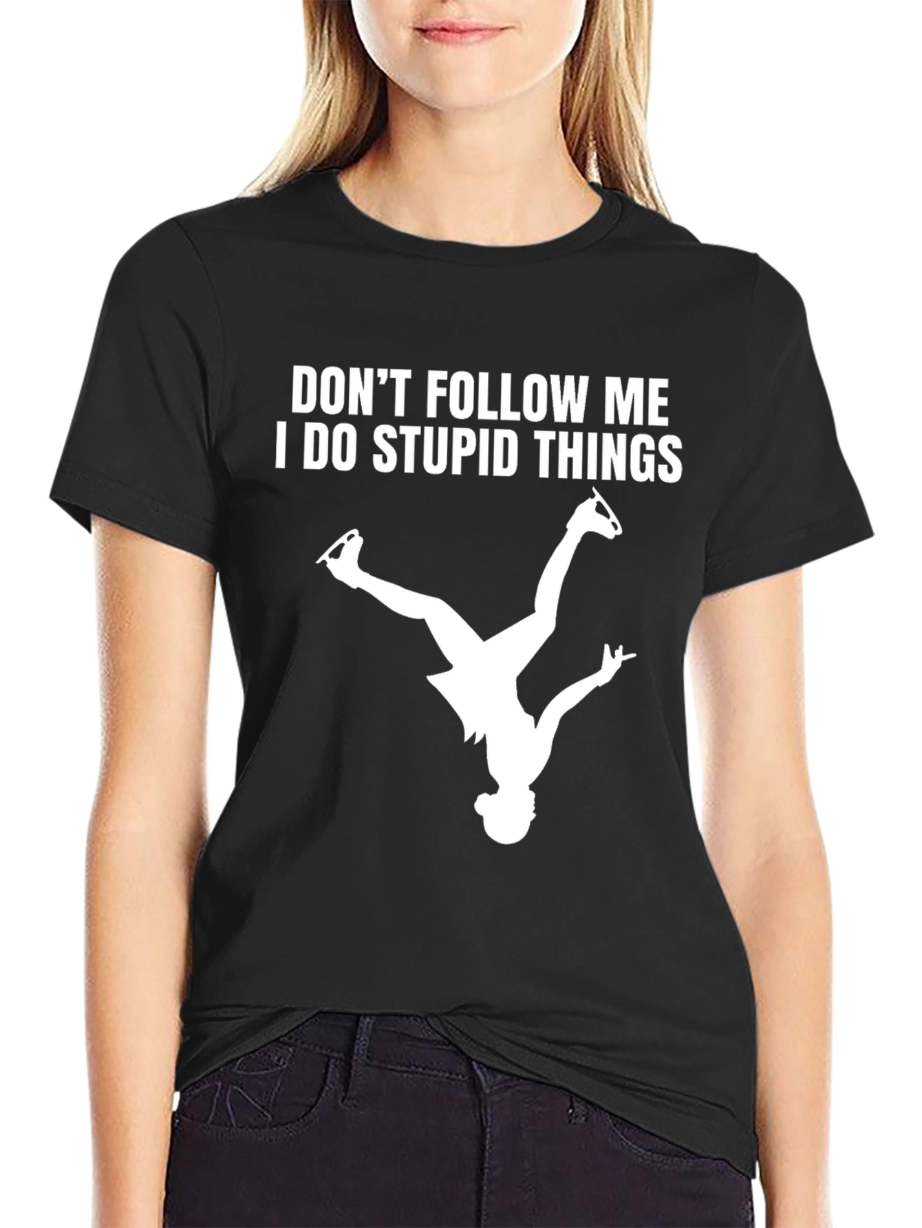 Funny Ice Skating T-Shirt - Dont Follow Me