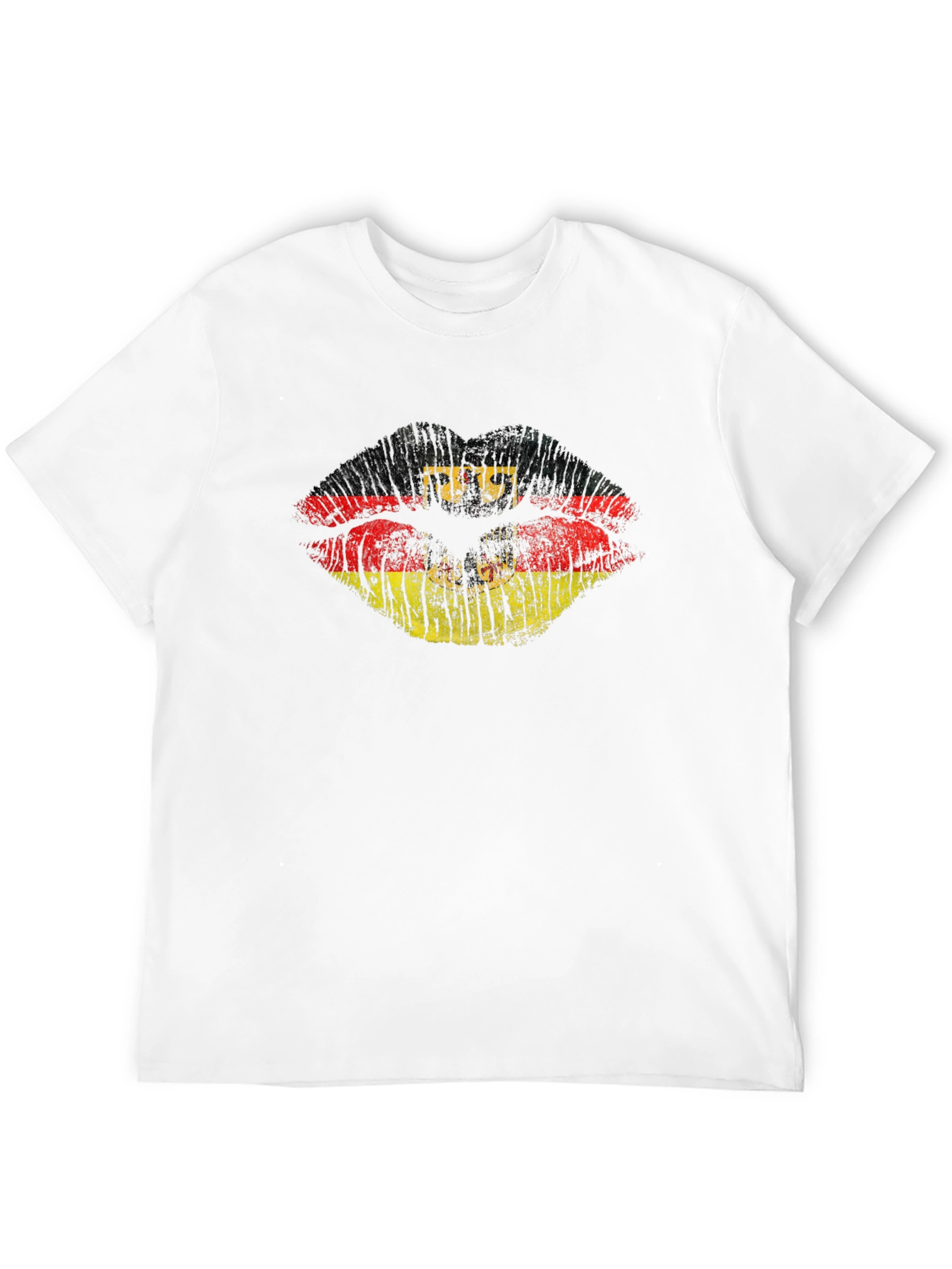 German Flag Lips Graphic T-Shirt