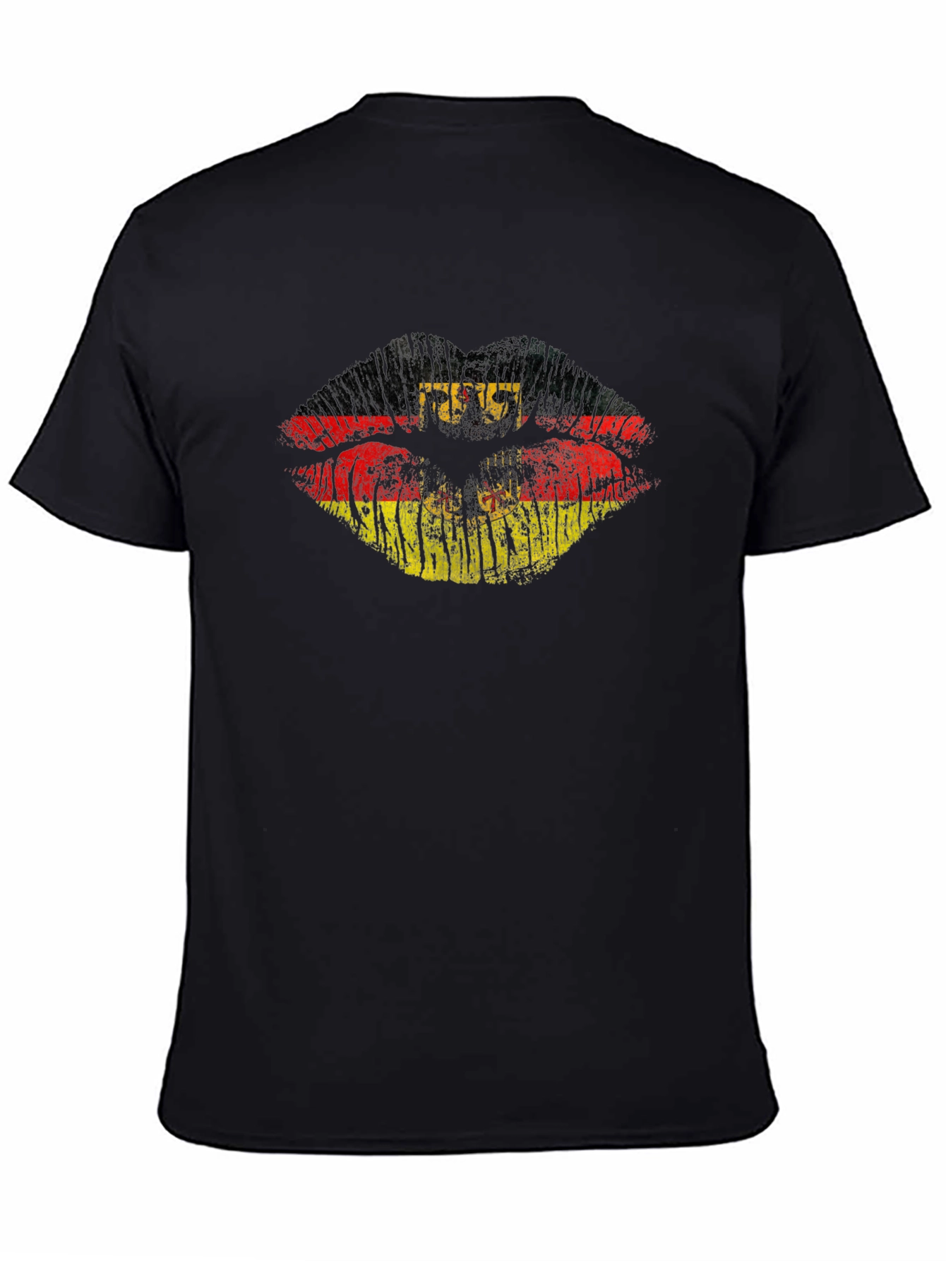 German Flag Lips Graphic T-Shirt