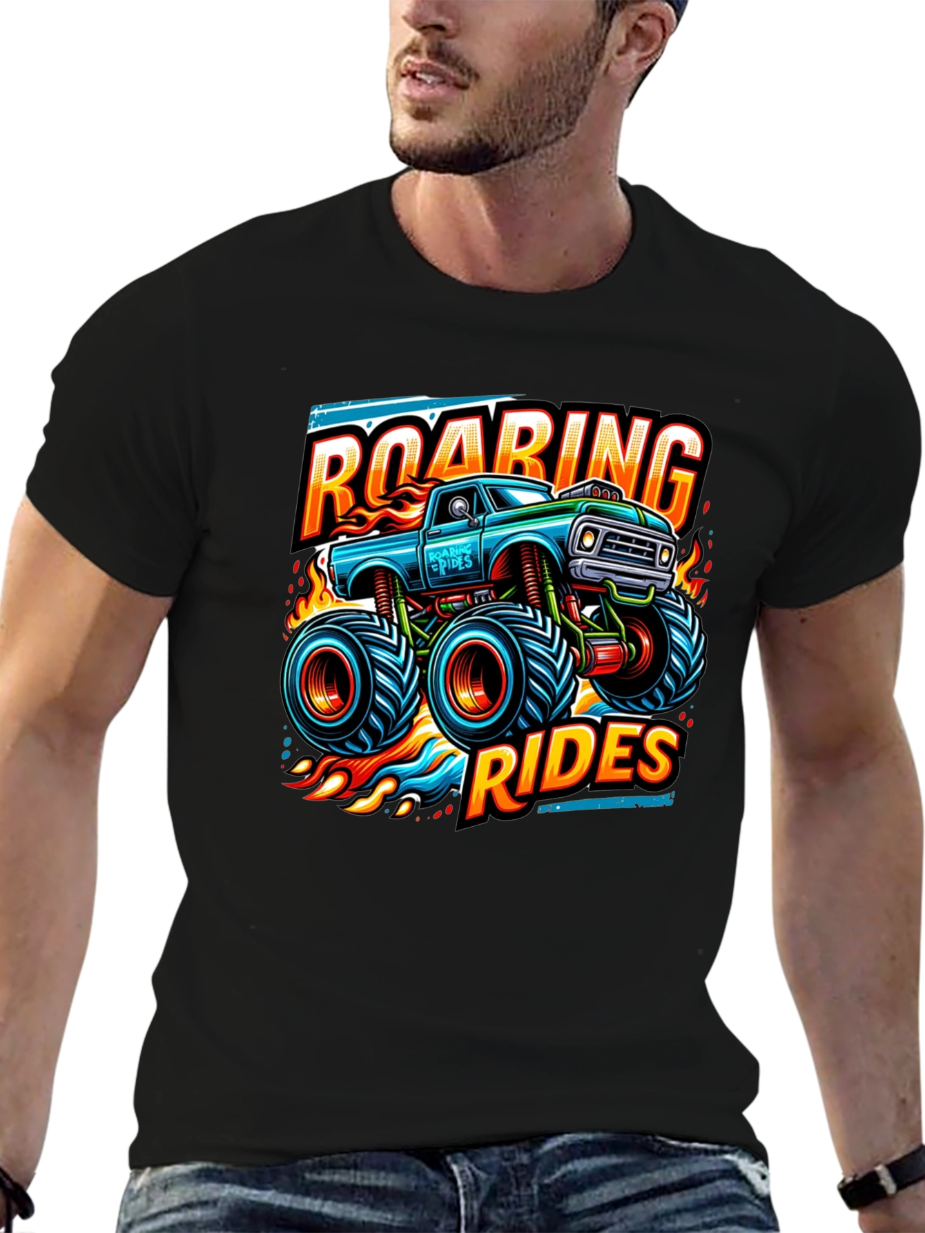 Roaring Rides Monster Truck Graphic Tee