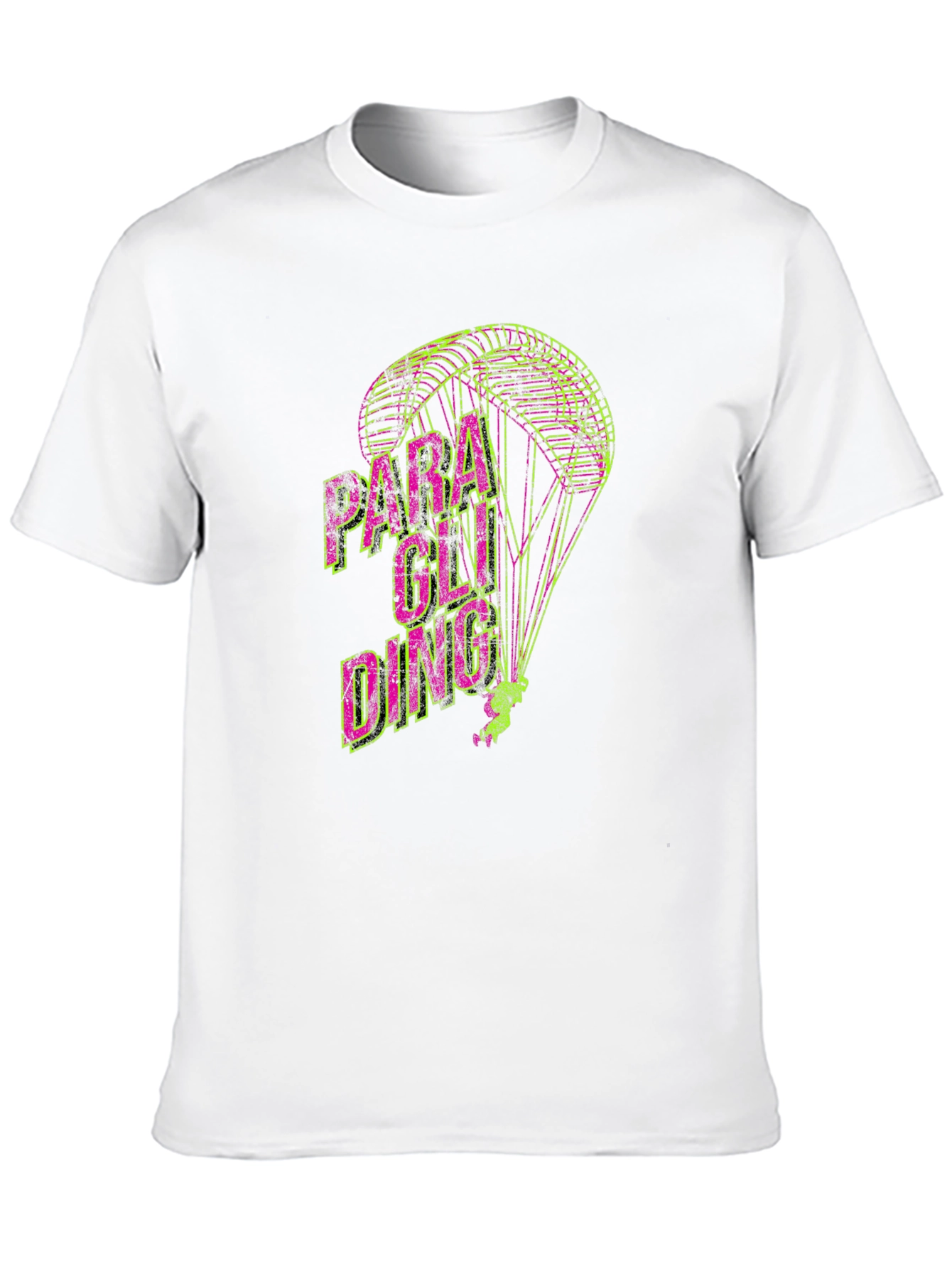Paragliding Graphic Print T-Shirt | Mens Crew Neck Tee