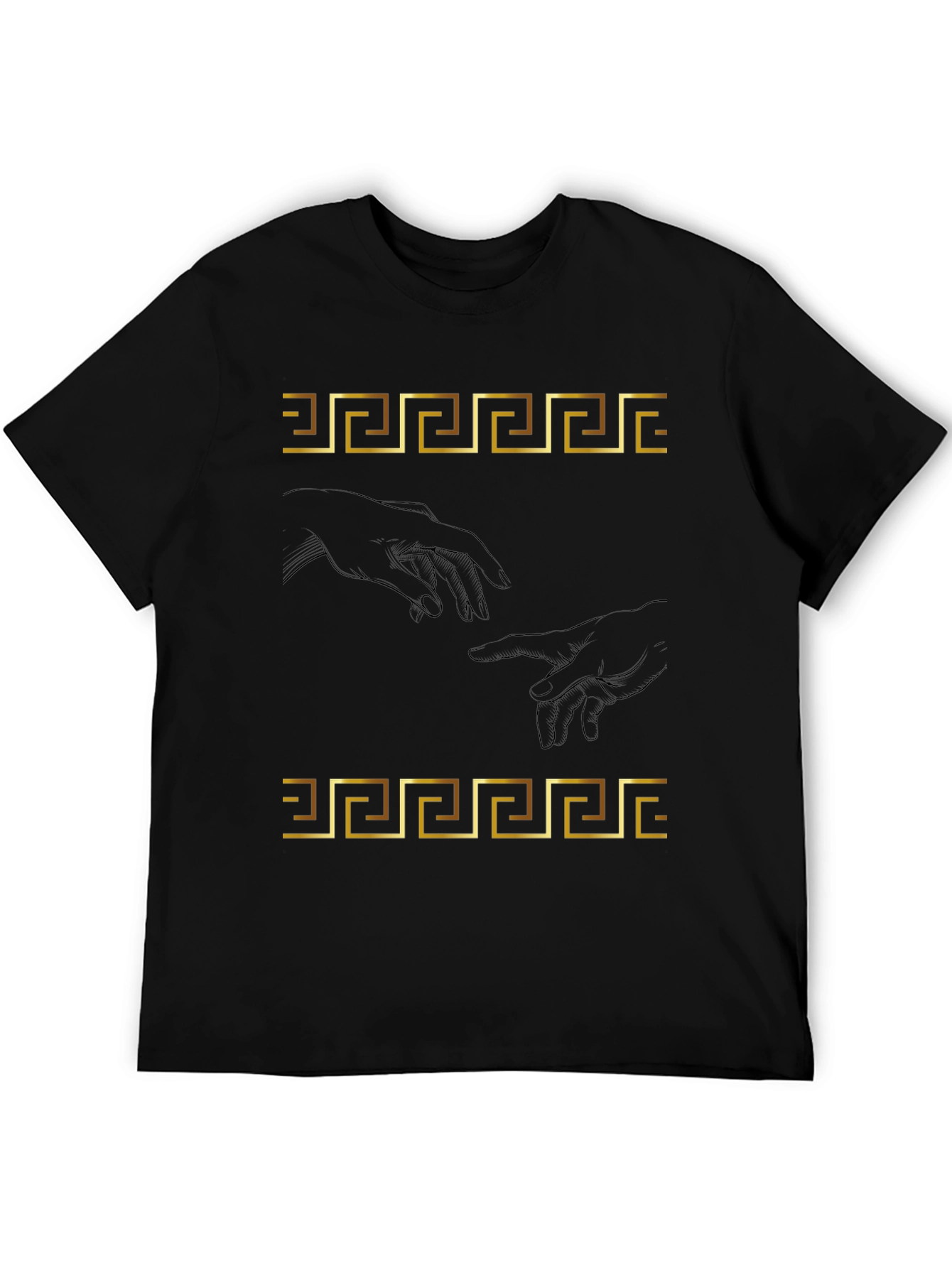 Creation of Adam T-Shirt - Greek Key Art