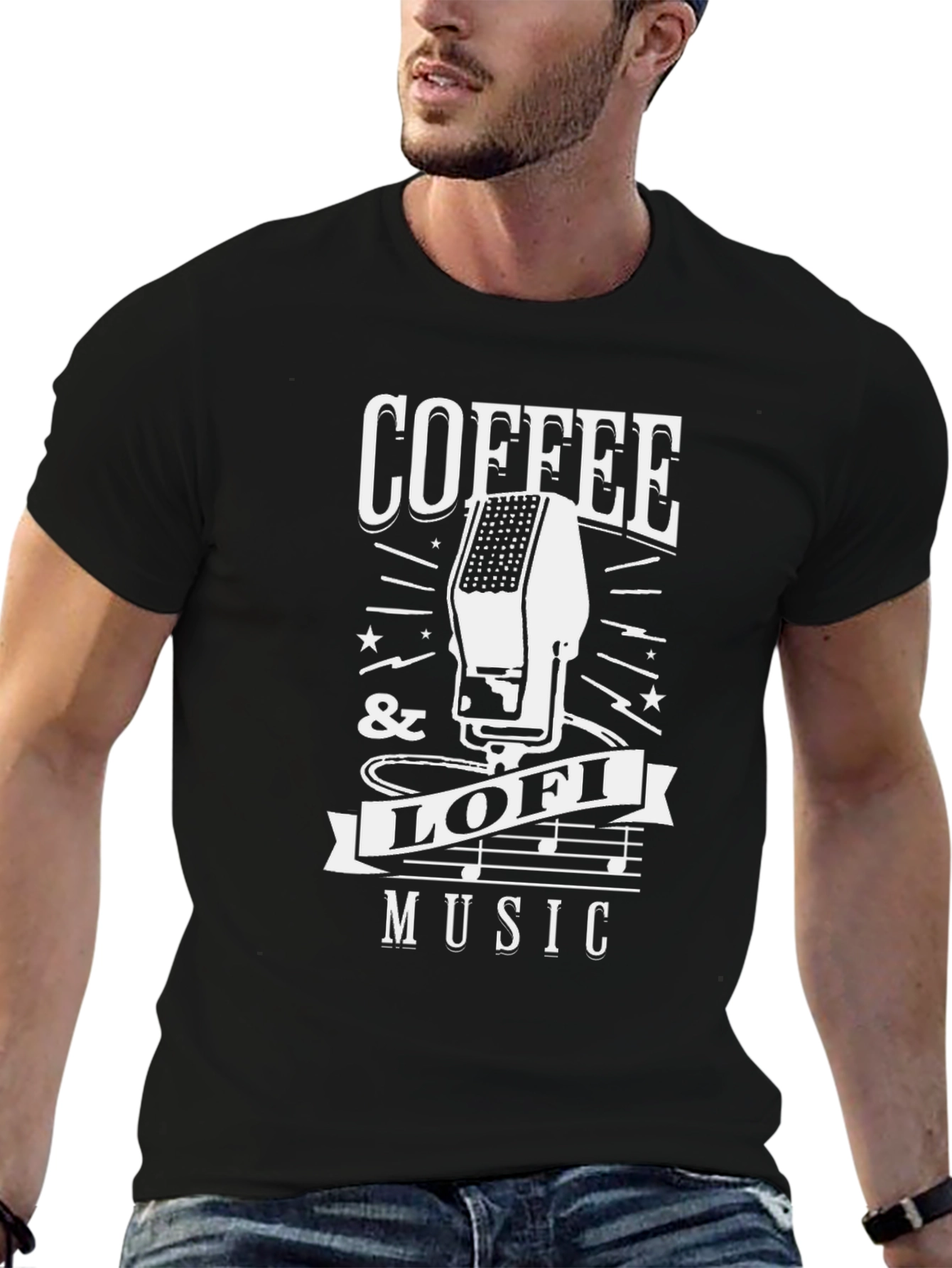Coffee & Lo-fi Music Graphic Tee