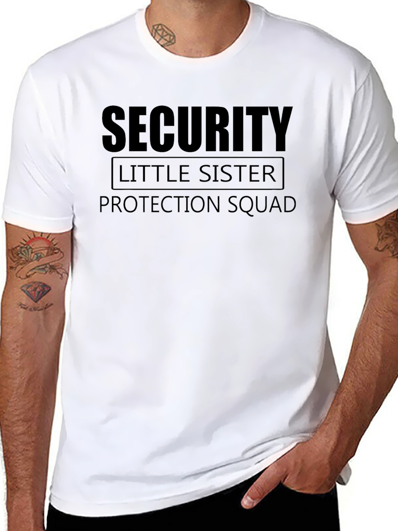 Security Little Sister Protection Squad T-Shirt