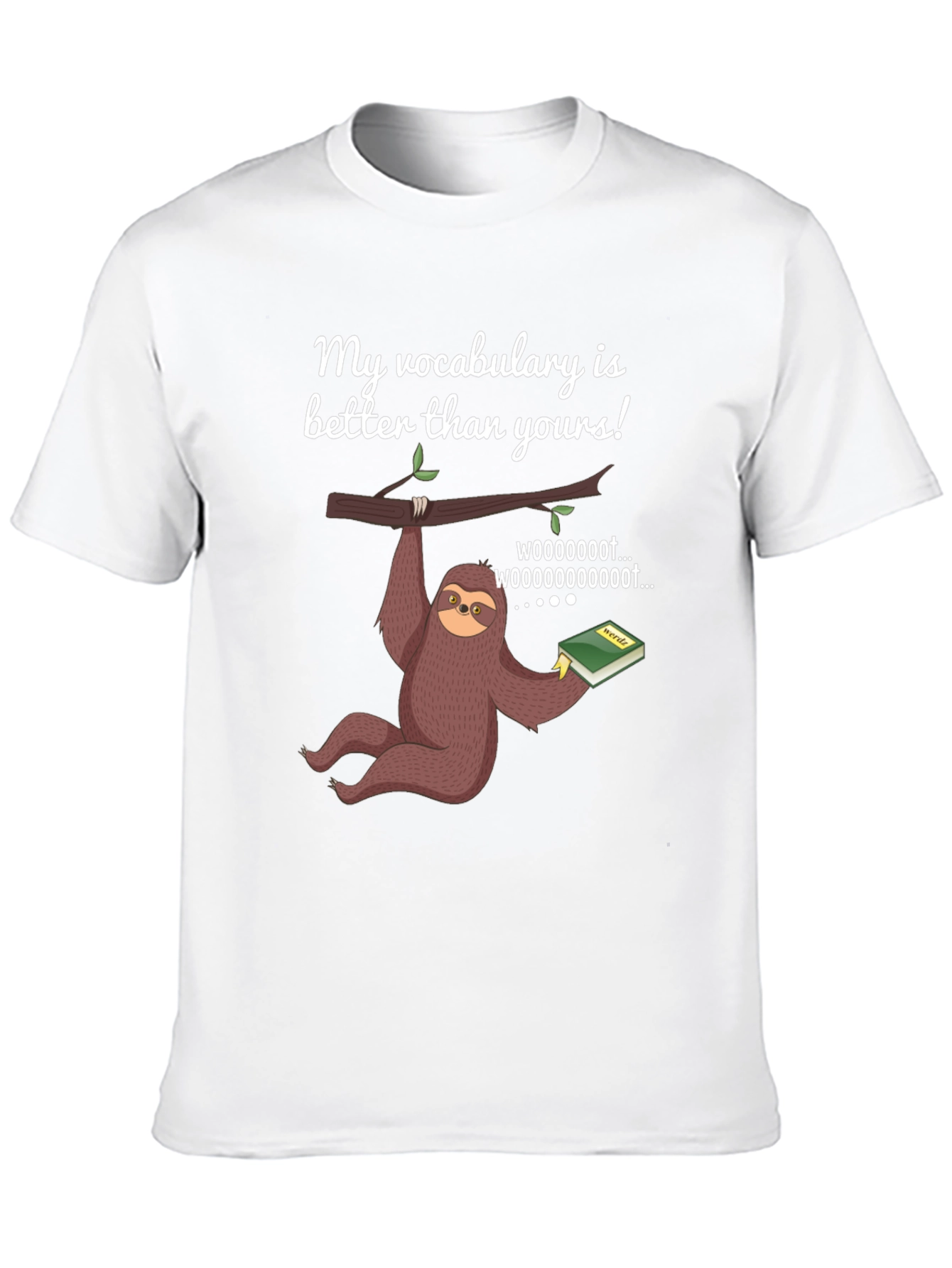 Funny Sloth Vocabulary T-Shirt