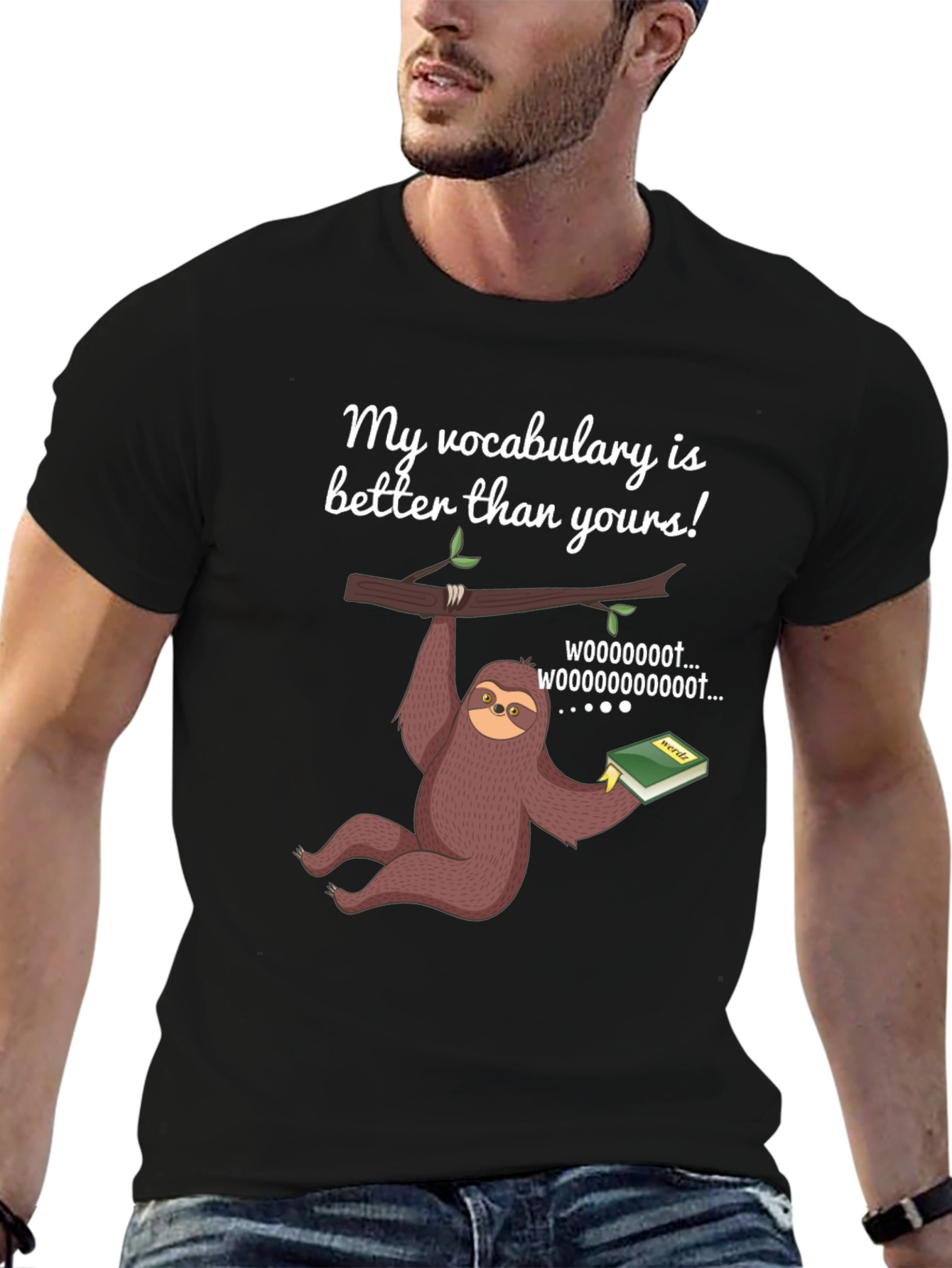 Funny Sloth Vocabulary T-Shirt