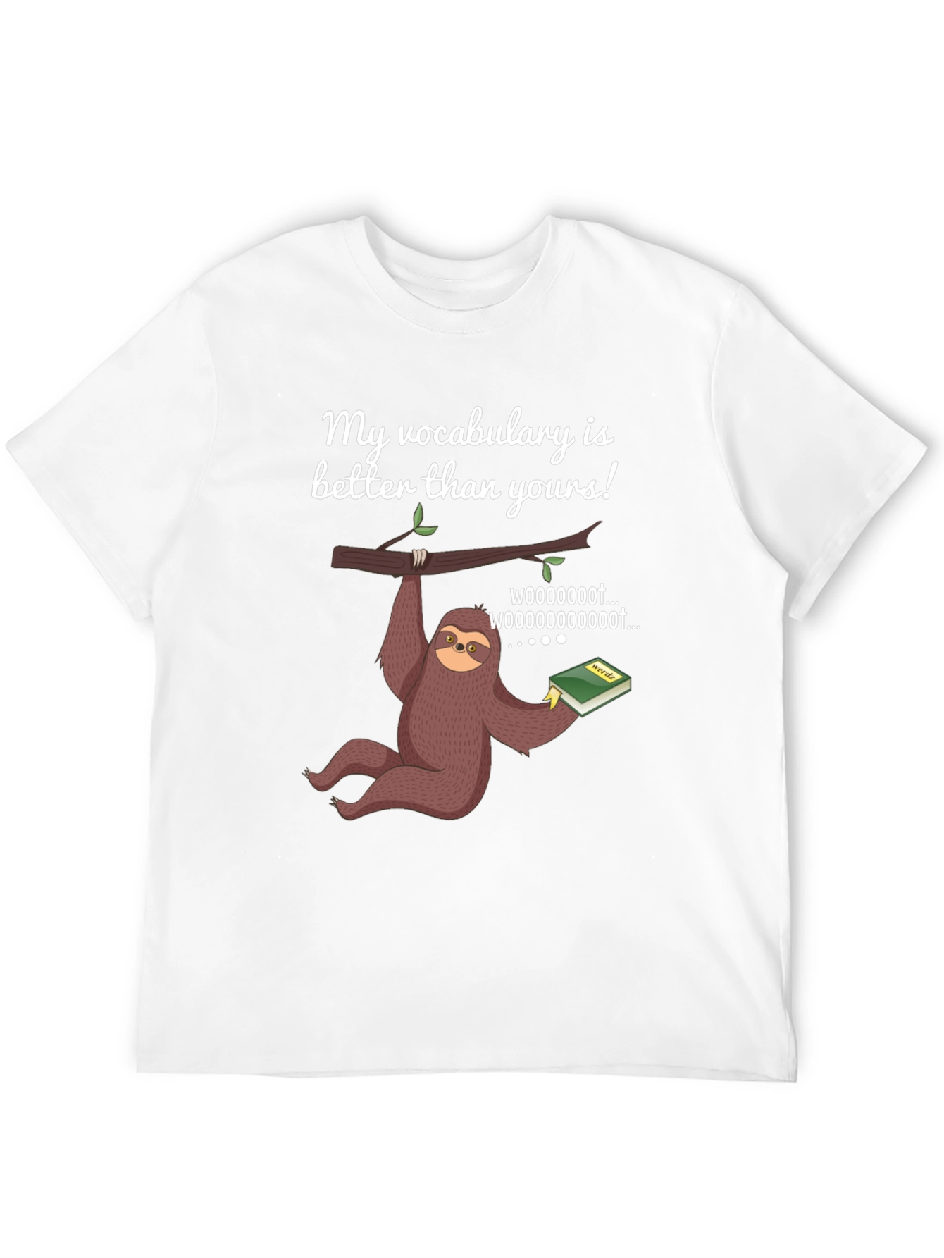 Funny Sloth Vocabulary T-Shirt