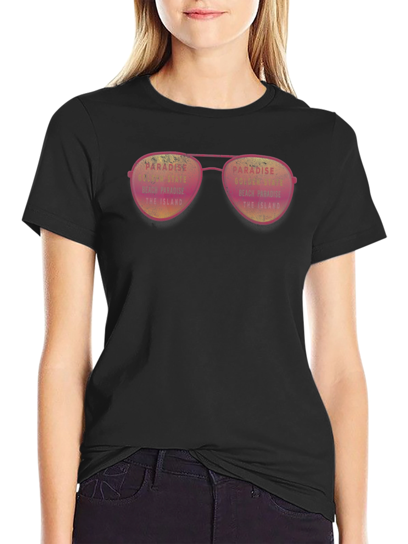 Paradise Island Sunglasses Graphic T-Shirt