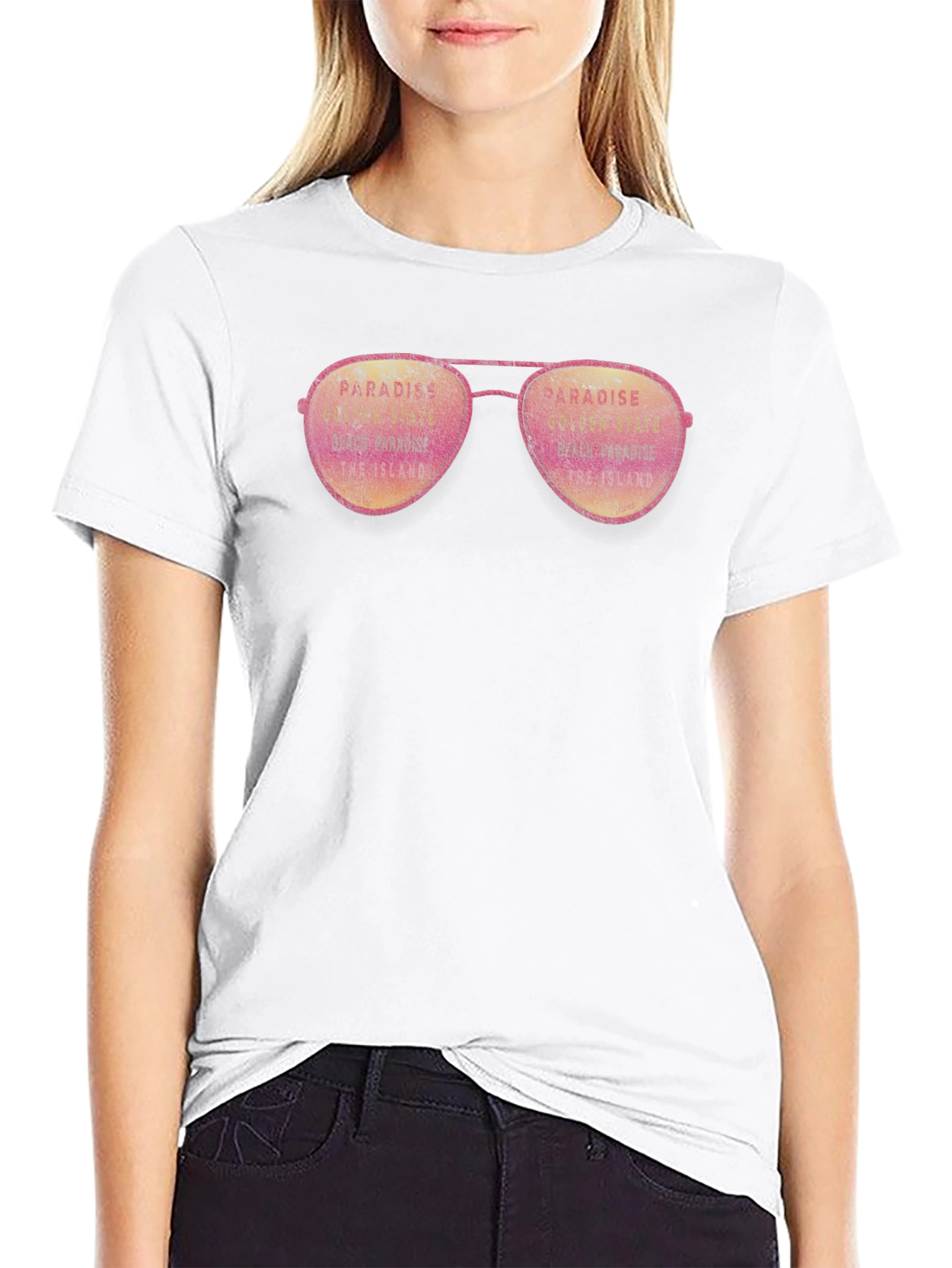 Paradise Island Sunglasses Graphic T-Shirt