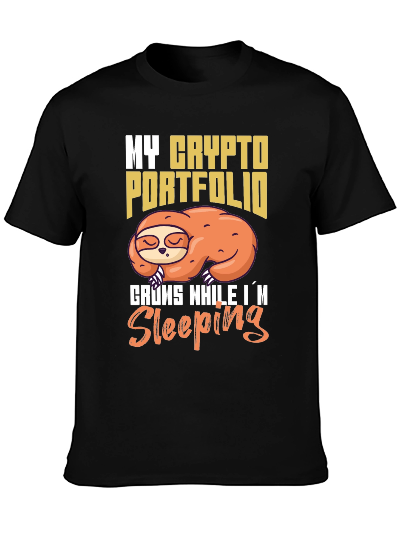 Crypto Portfolio Sloth T-Shirt