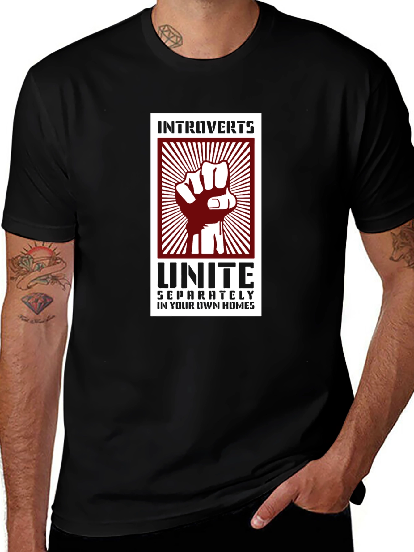 Introverts Unite T-Shirt - Funny Slogan Tee