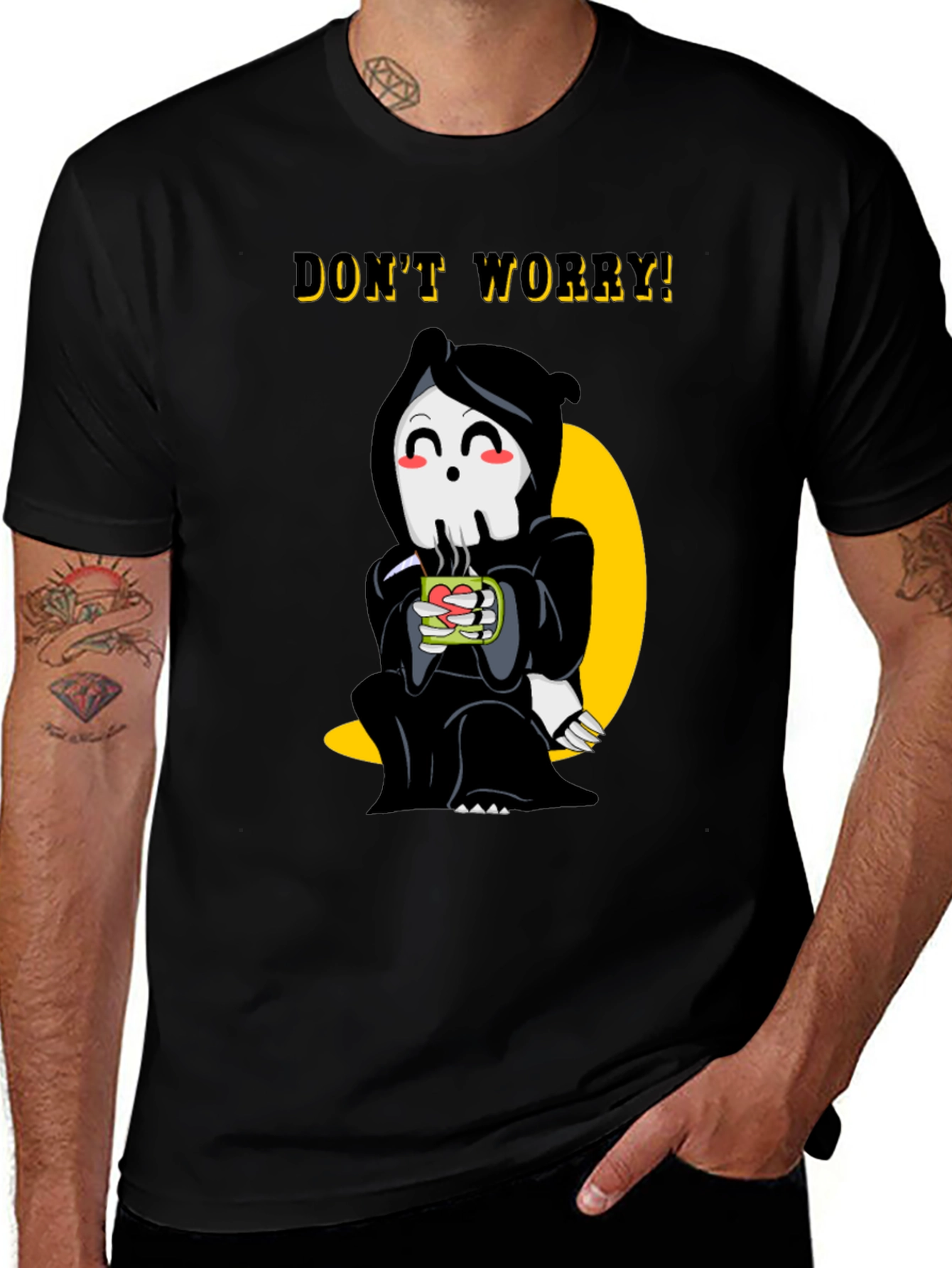 Chill Grim Reaper T-Shirt - Dont Worry