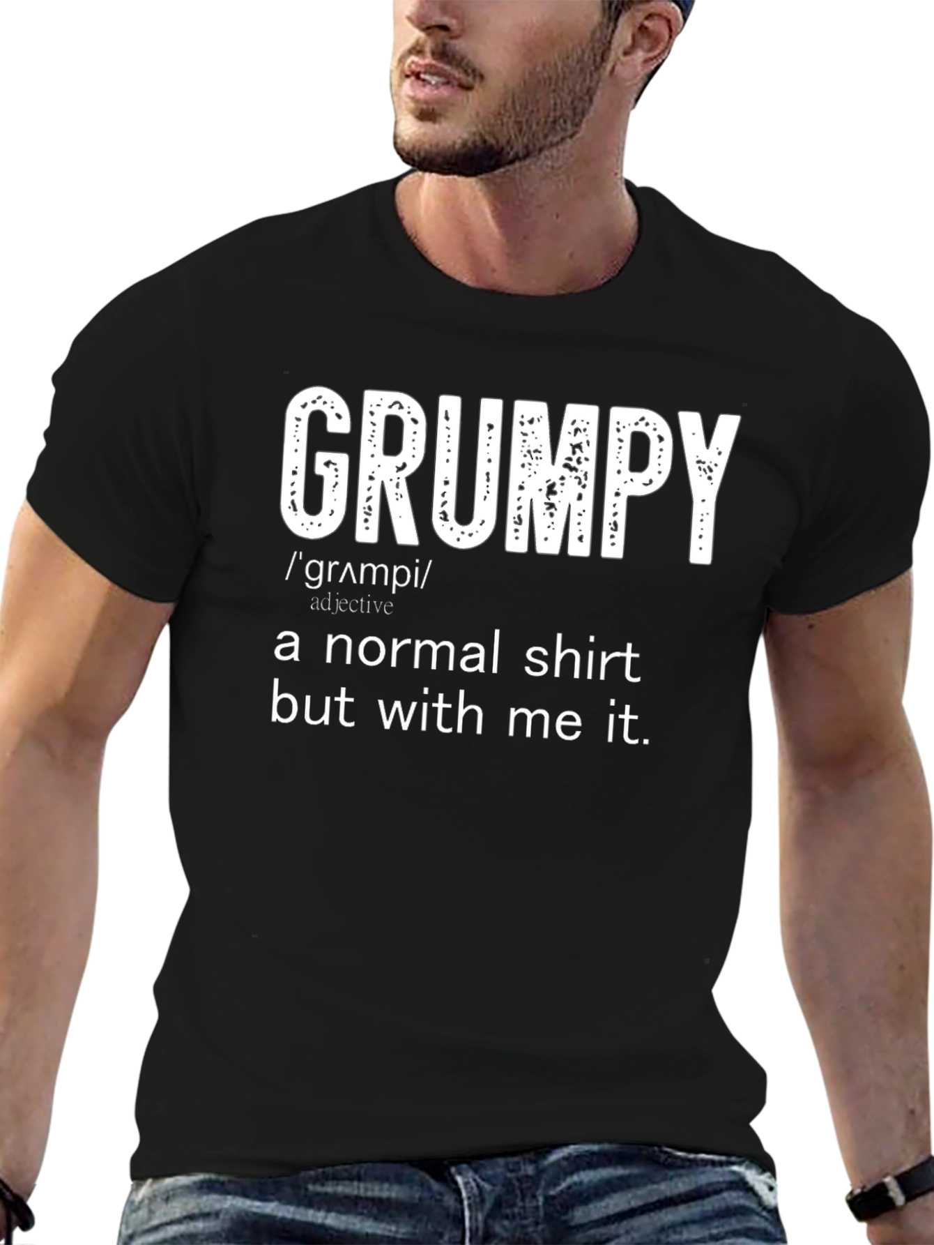 Grumpy Definition T-Shirt - Novelty Tee for Men