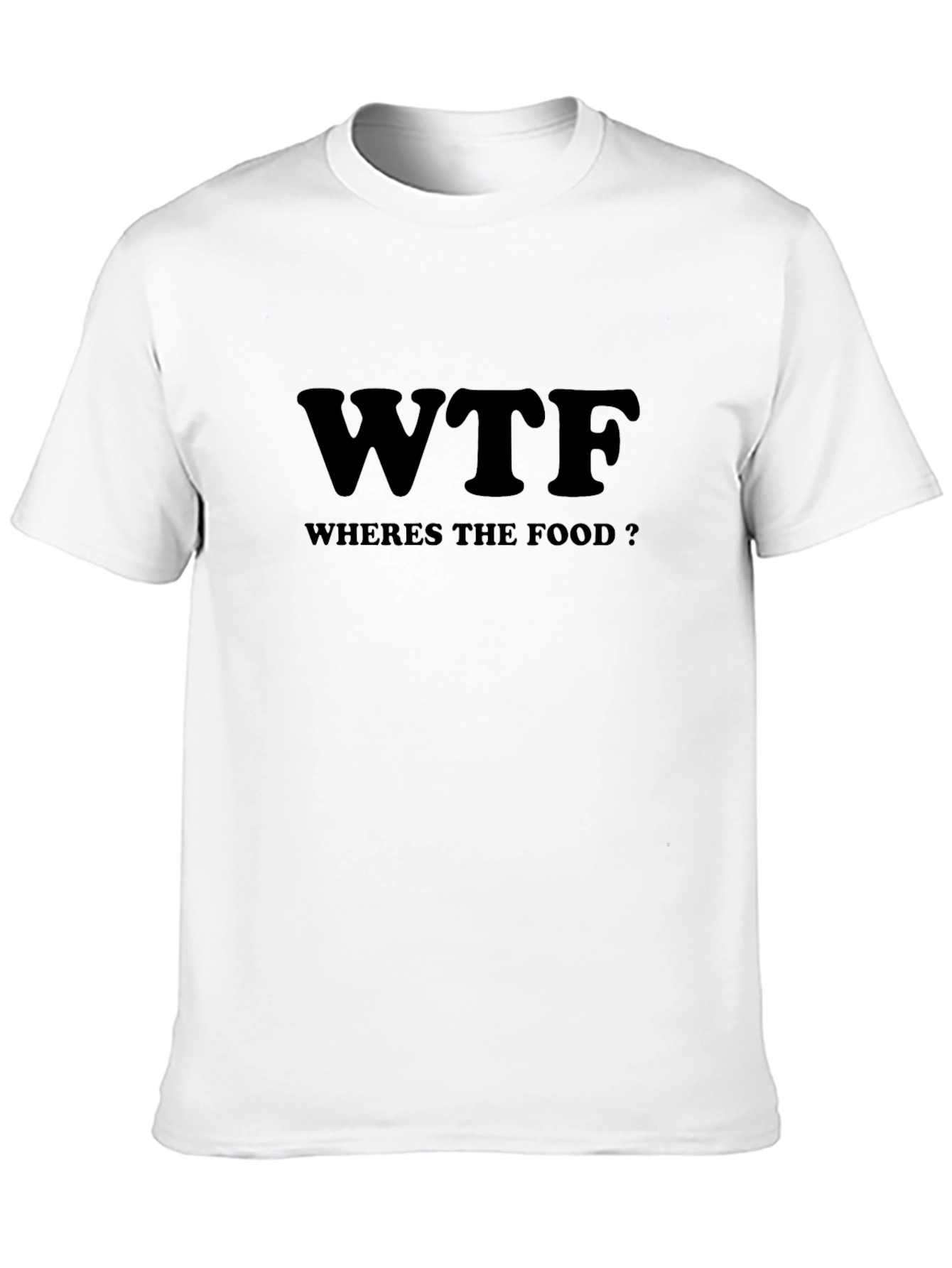 WTF Wheres the Food? Black T-Shirt