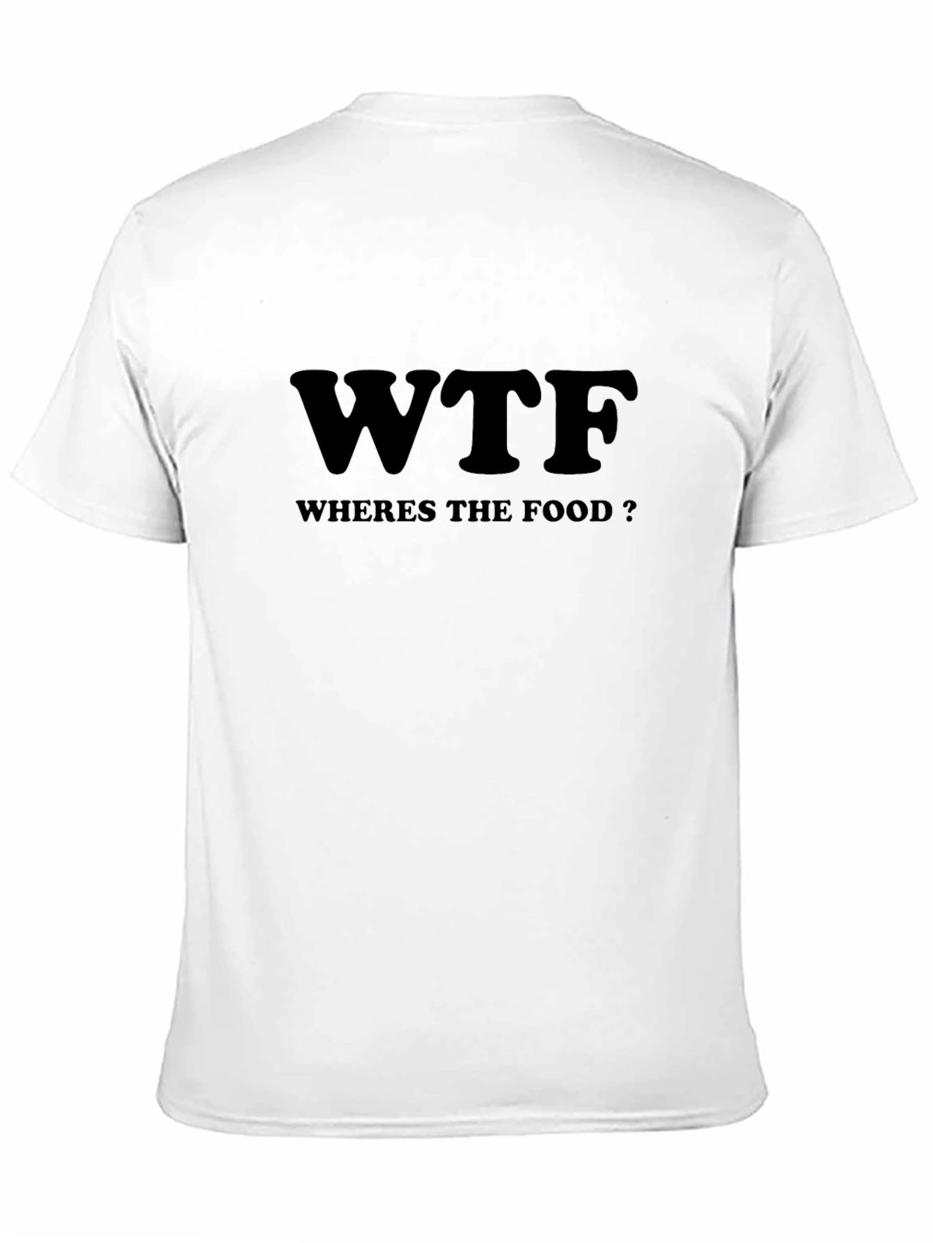 WTF Wheres the Food? Black T-Shirt