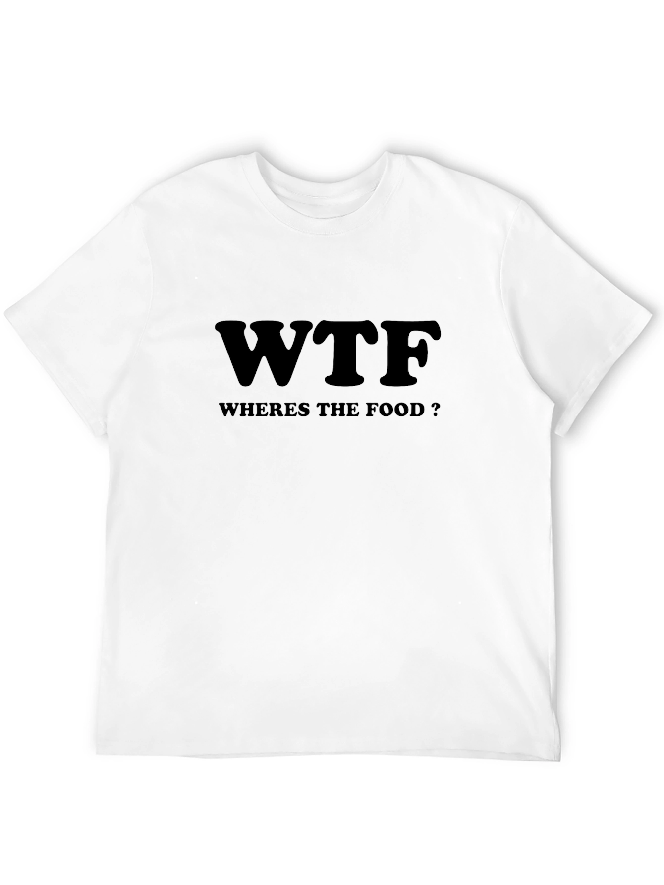 WTF Wheres the Food? Black T-Shirt