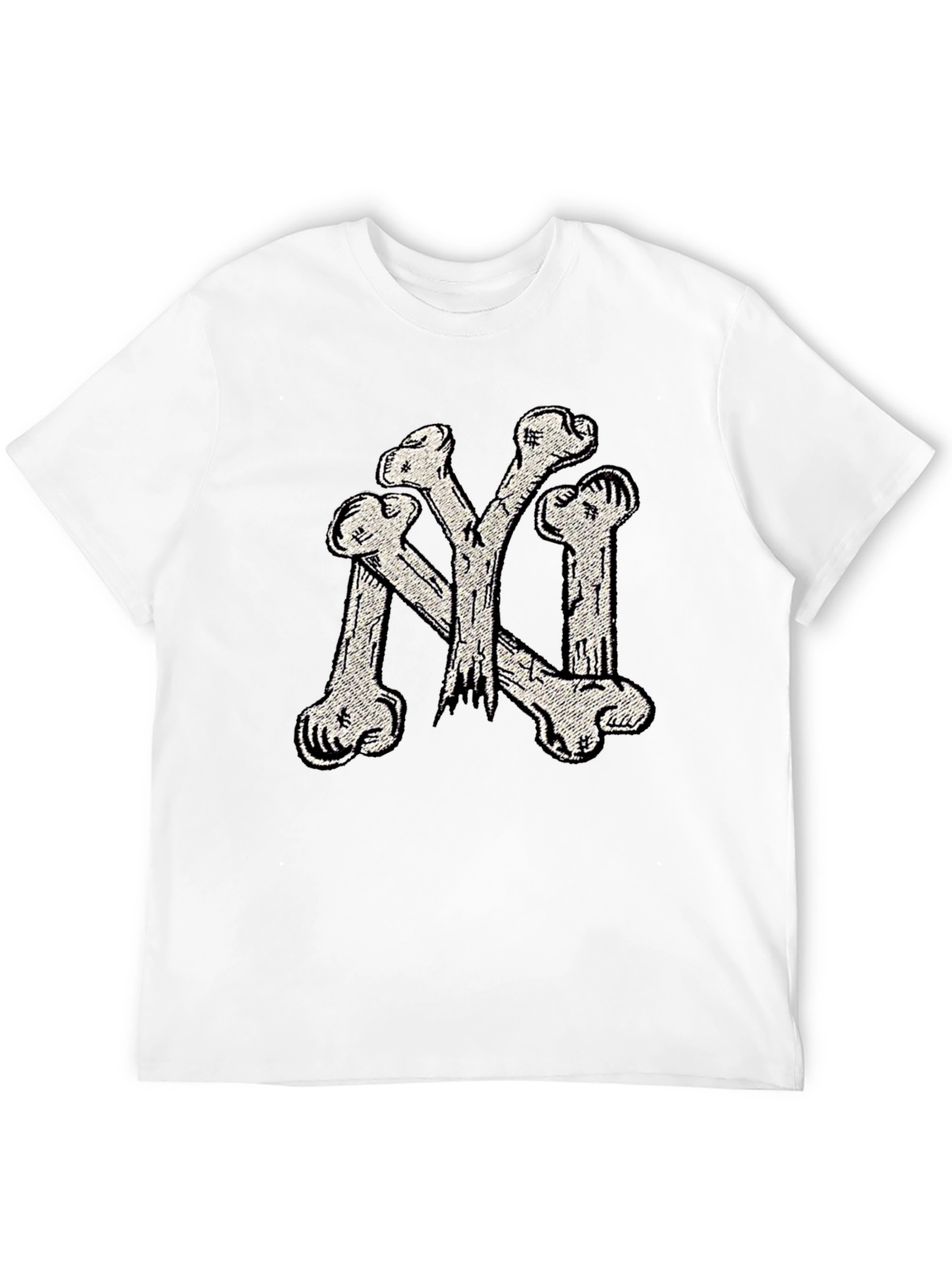 Bone NY Tee - Black Cotton Graphic T-Shirt