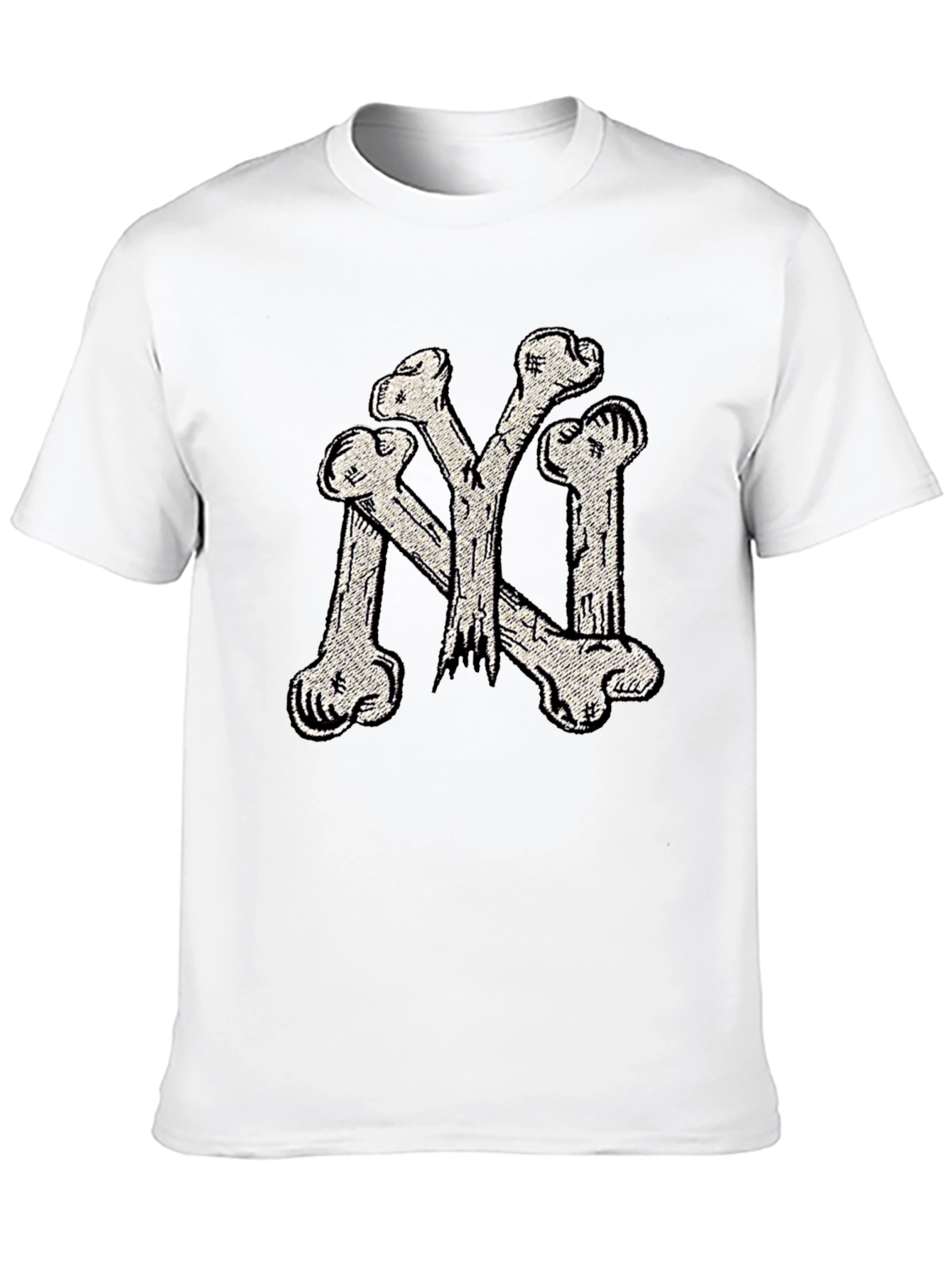 Bone NY Tee - Black Cotton Graphic T-Shirt