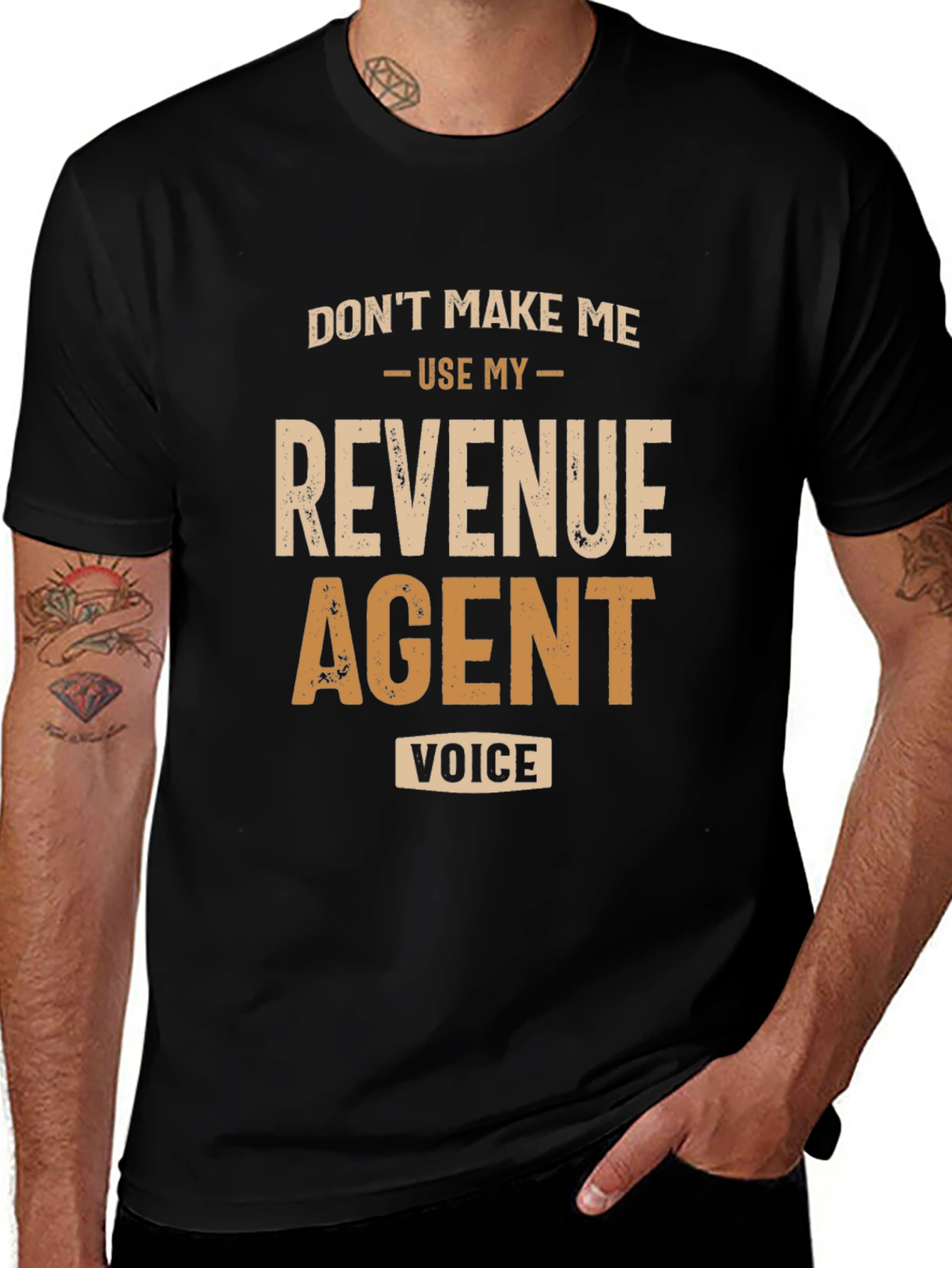 Revenue Agent Voice T-Shirt - Funny Novelty Tee