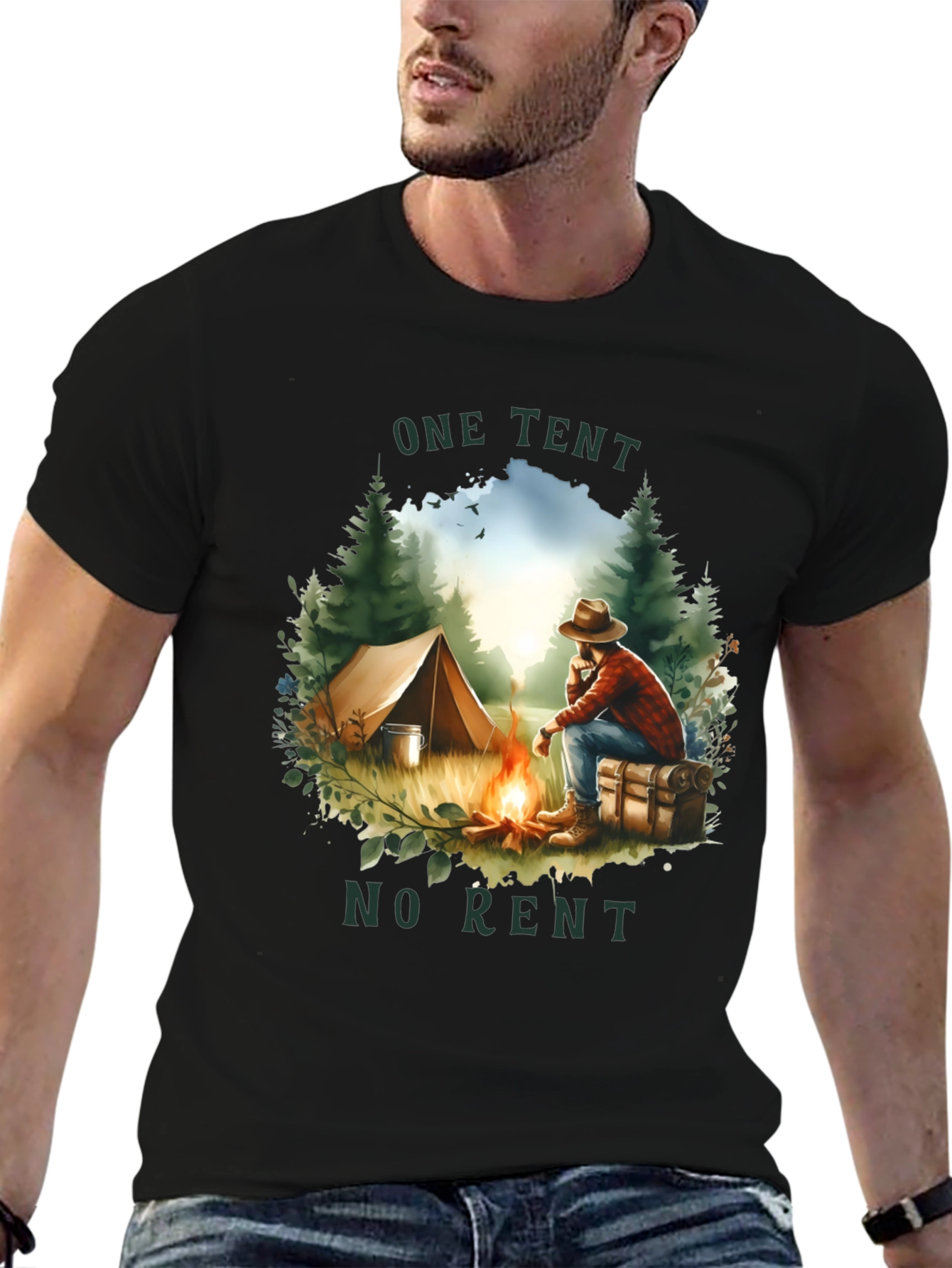 One Tent No Rent Graphic Tee