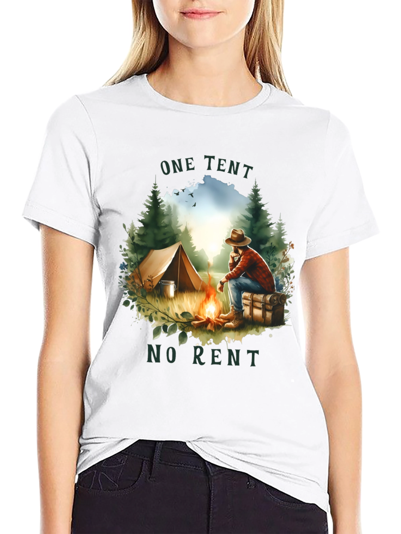 One Tent No Rent Graphic Tee