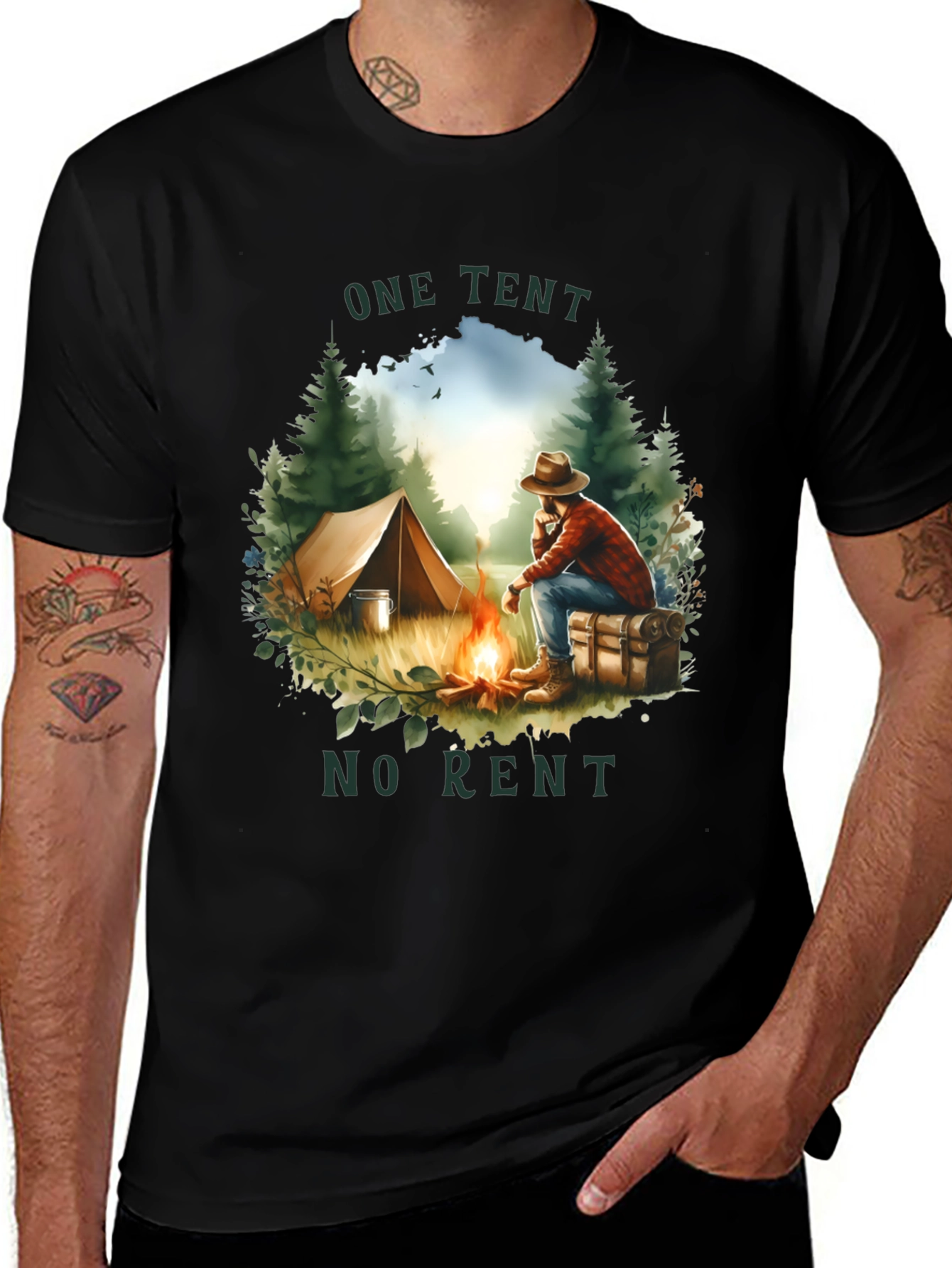 One Tent No Rent Graphic Tee