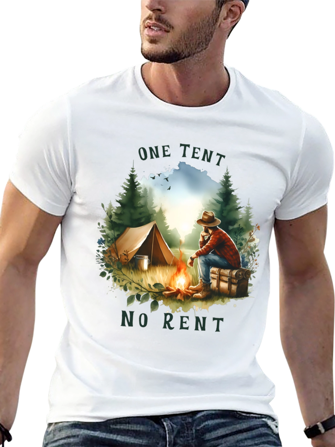 One Tent No Rent Graphic Tee