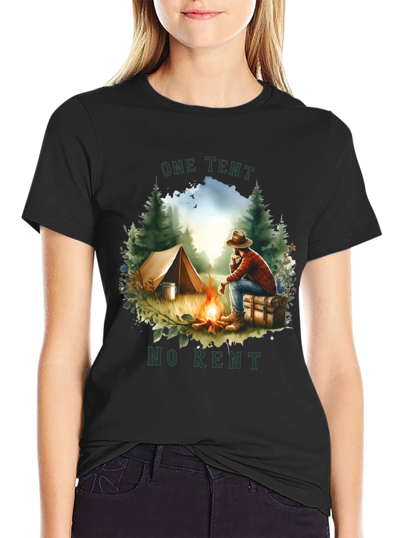 One Tent No Rent Graphic Tee