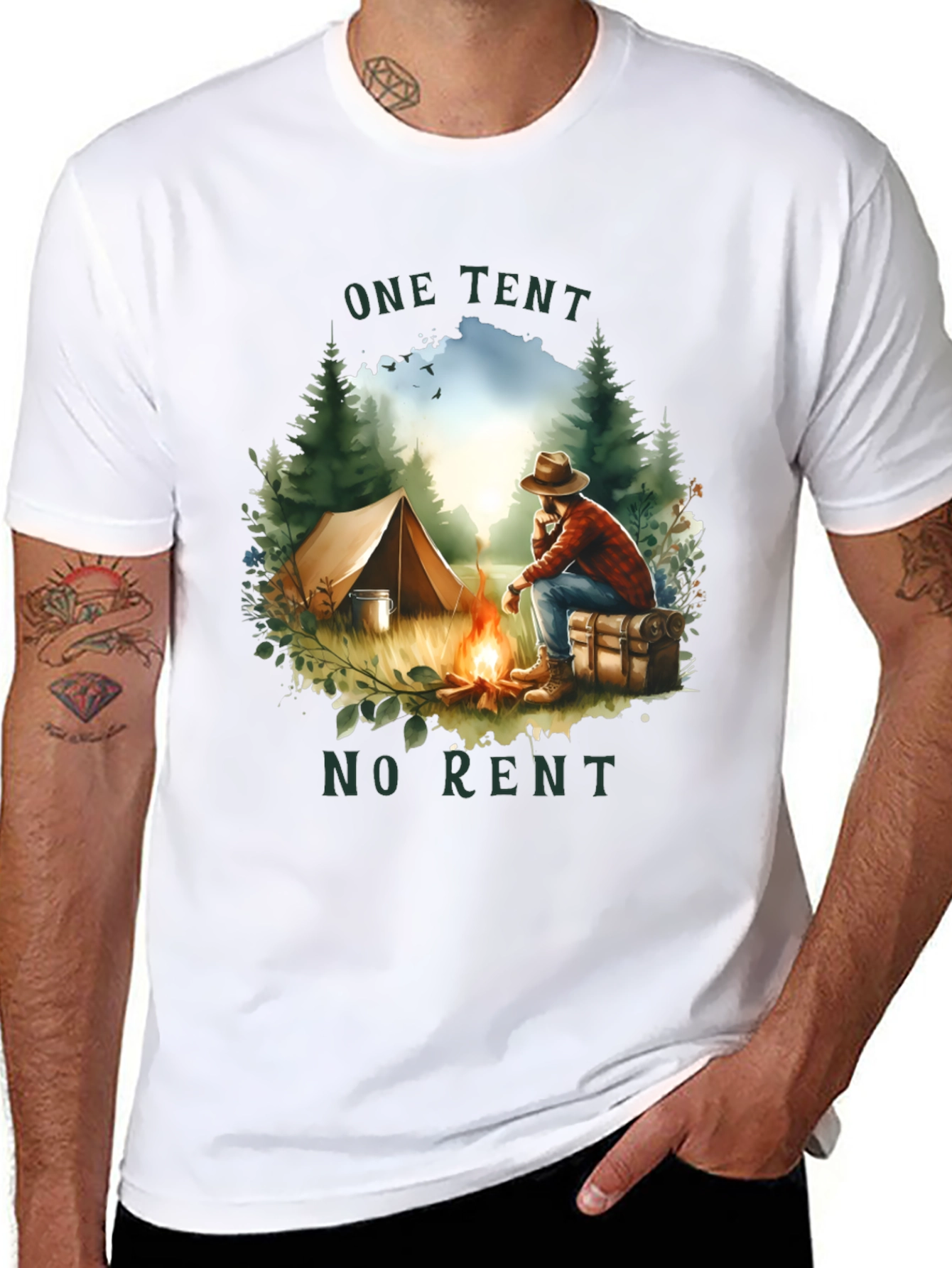 One Tent No Rent Graphic Tee