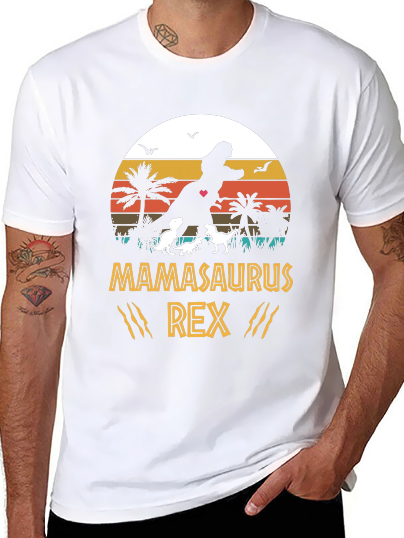 Mamasaurus Rex Graphic T-Shirt - Dinosaur Mom Tee