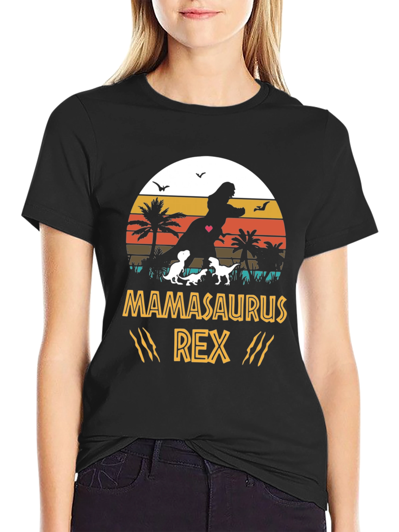 Mamasaurus Rex Graphic T-Shirt - Dinosaur Mom Tee