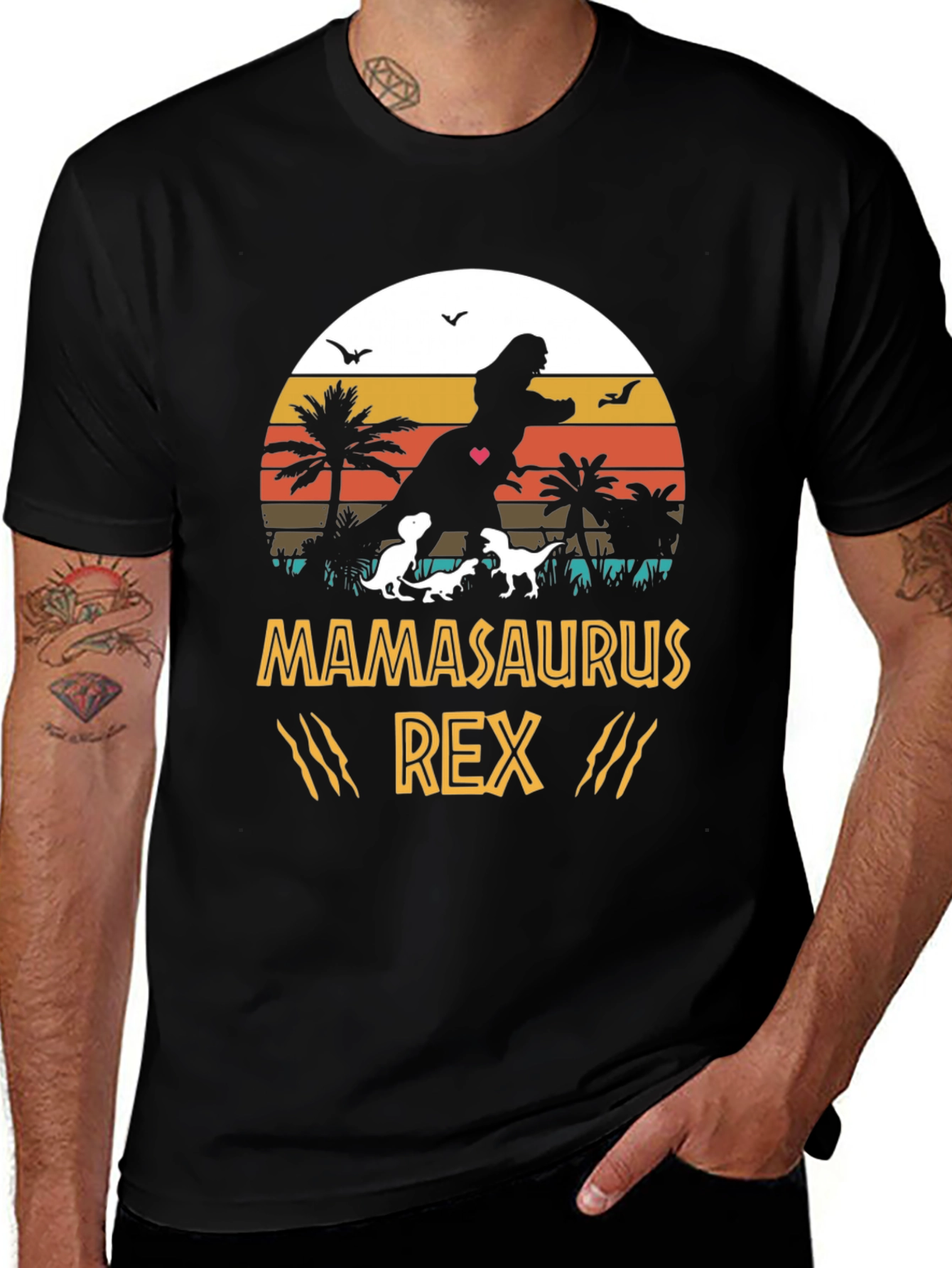 Mamasaurus Rex Graphic T-Shirt - Dinosaur Mom Tee