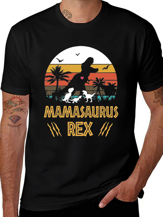 Mamasaurus Rex Graphic T-Shirt - Dinosaur Mom Tee