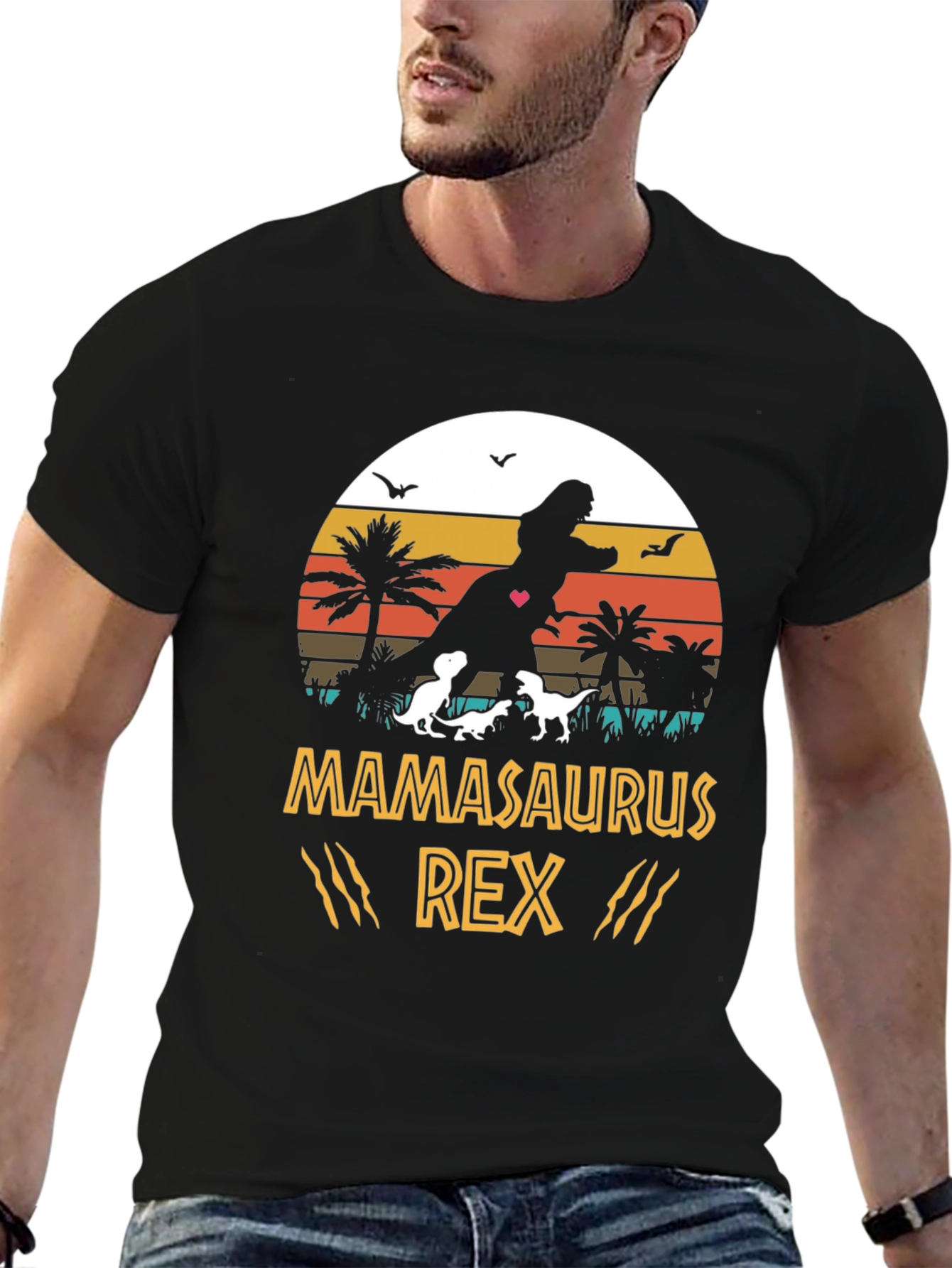 Mamasaurus Rex Graphic T-Shirt - Dinosaur Mom Tee