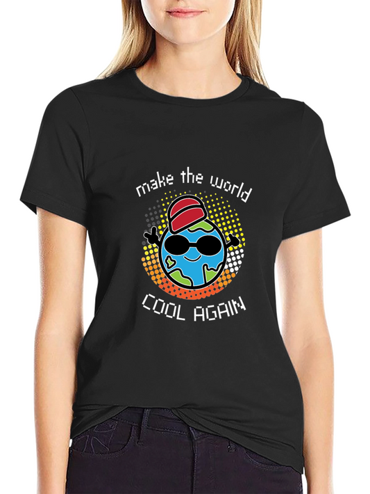 Cool Earth Graphic T-Shirt - Make the World Cool Again!