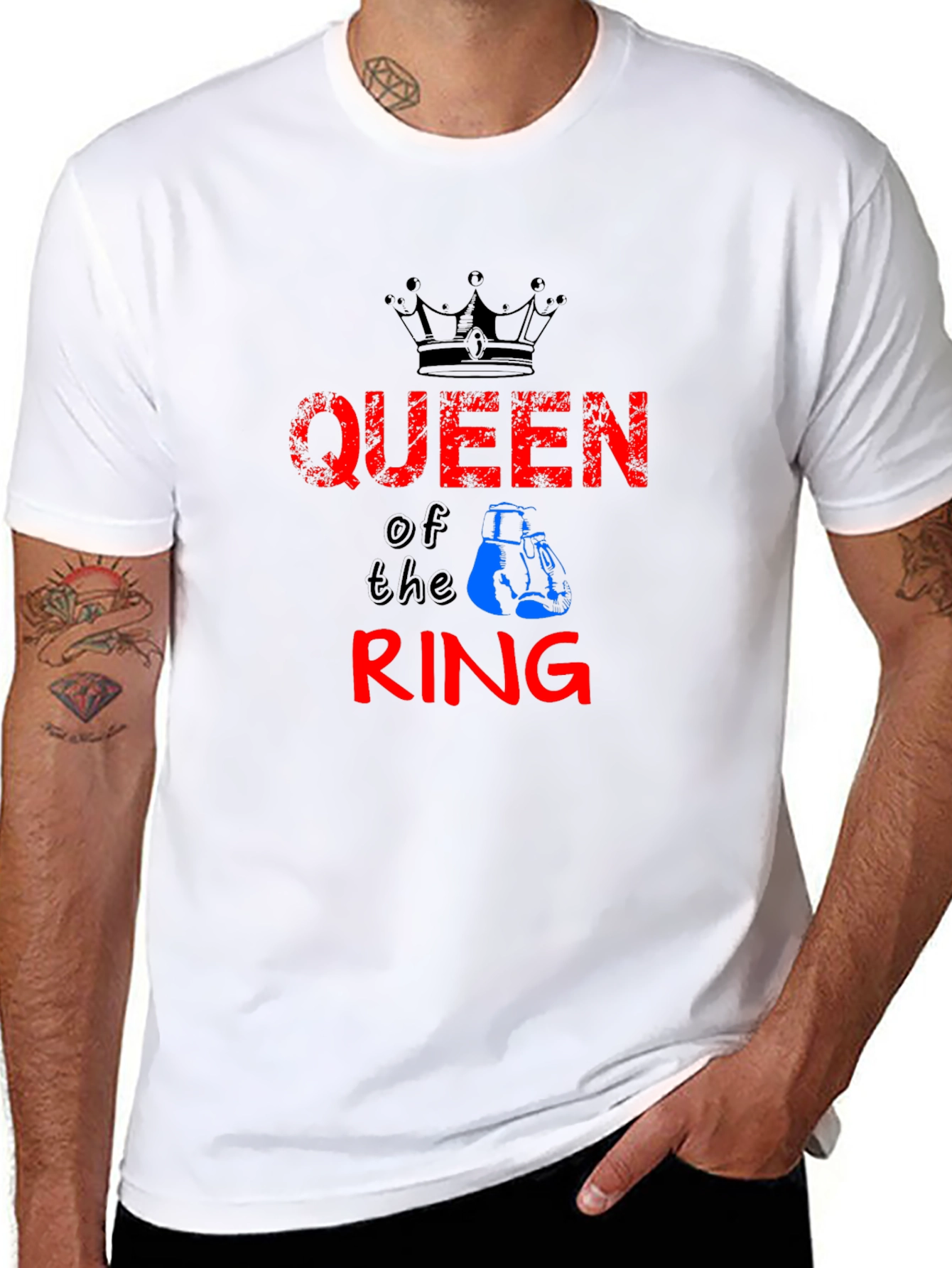 Queen of the Ring Boxing Graphic T-Shirt