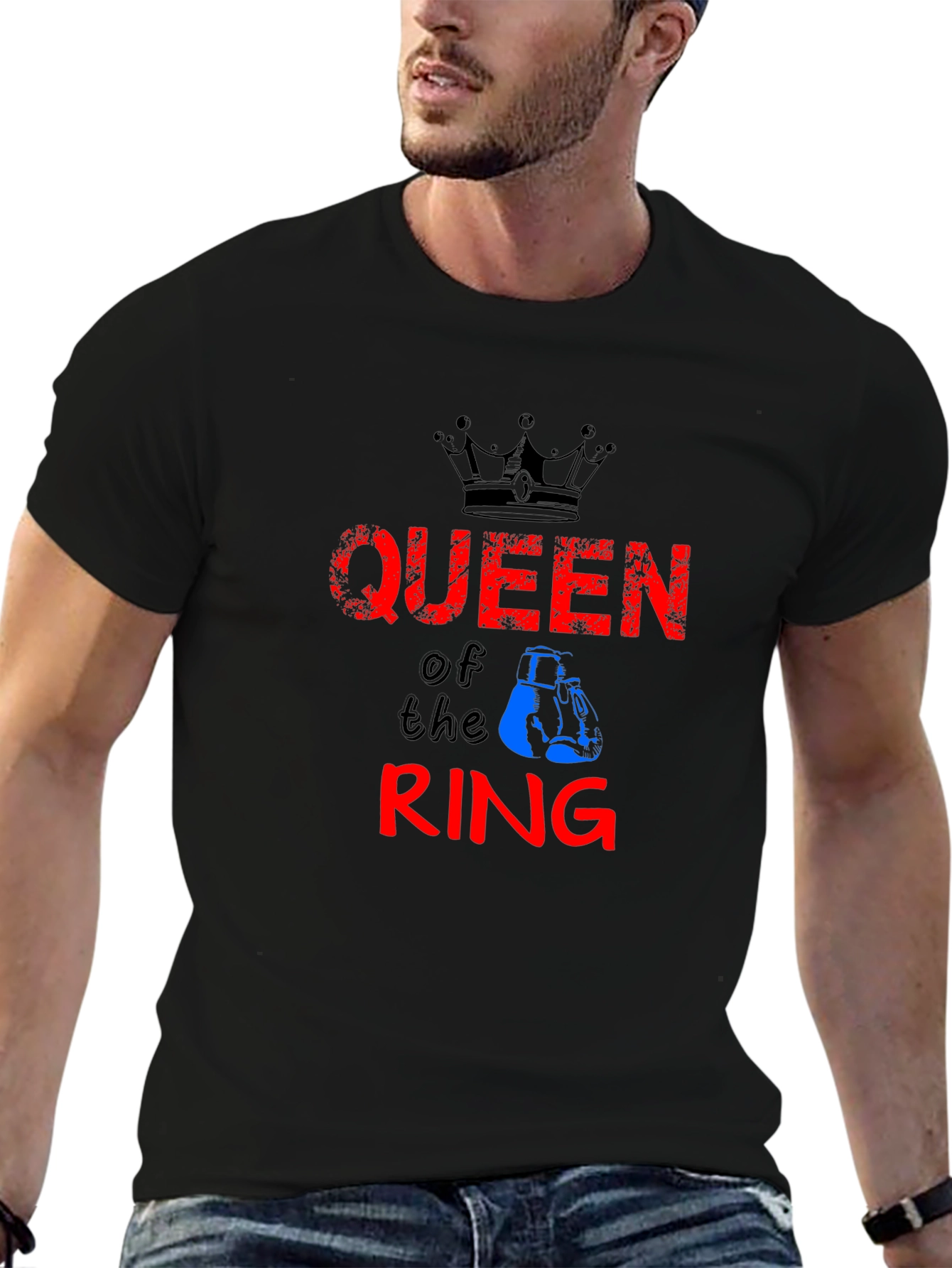 Queen of the Ring Boxing Graphic T-Shirt
