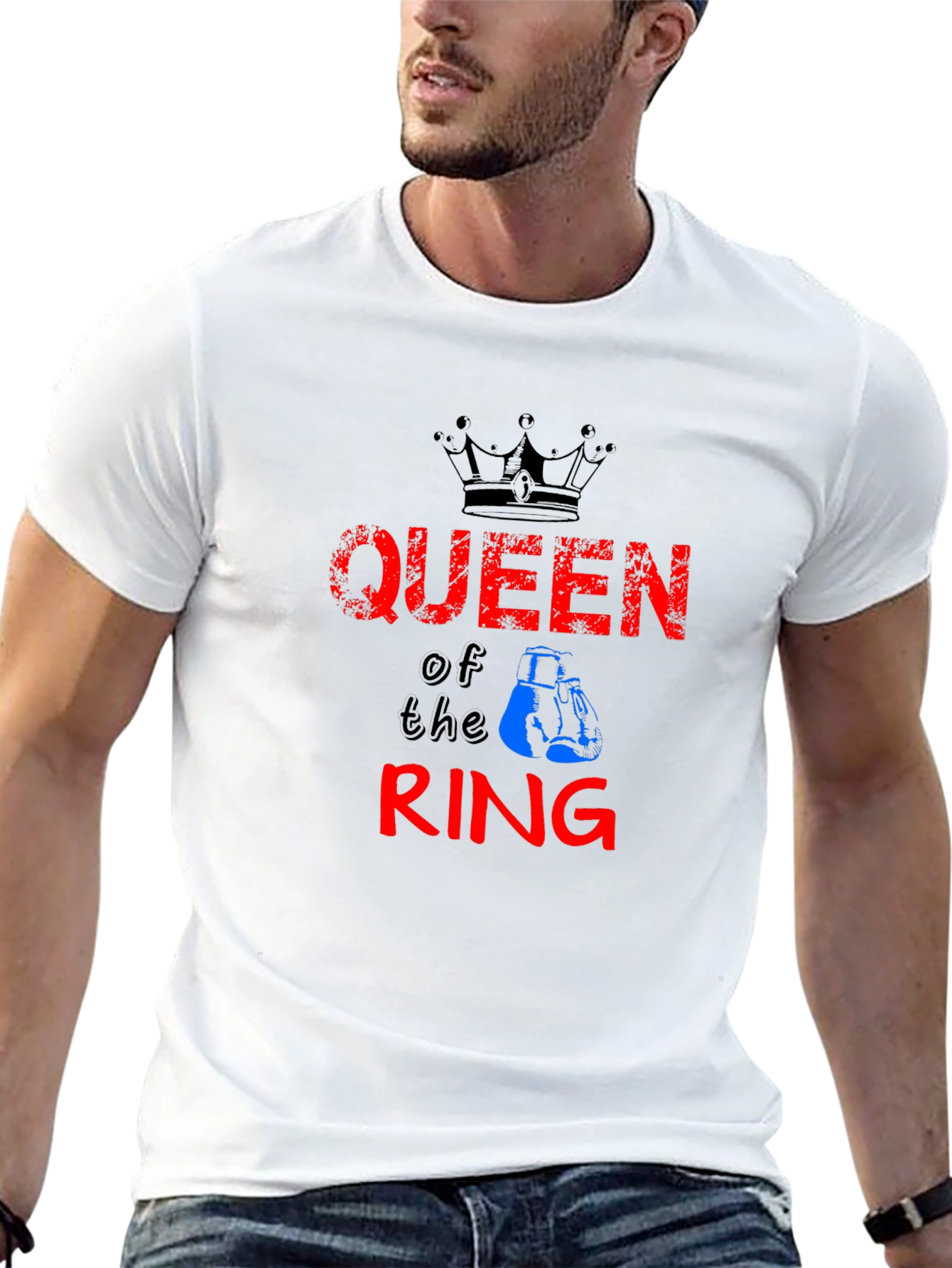 Queen of the Ring Boxing Graphic T-Shirt