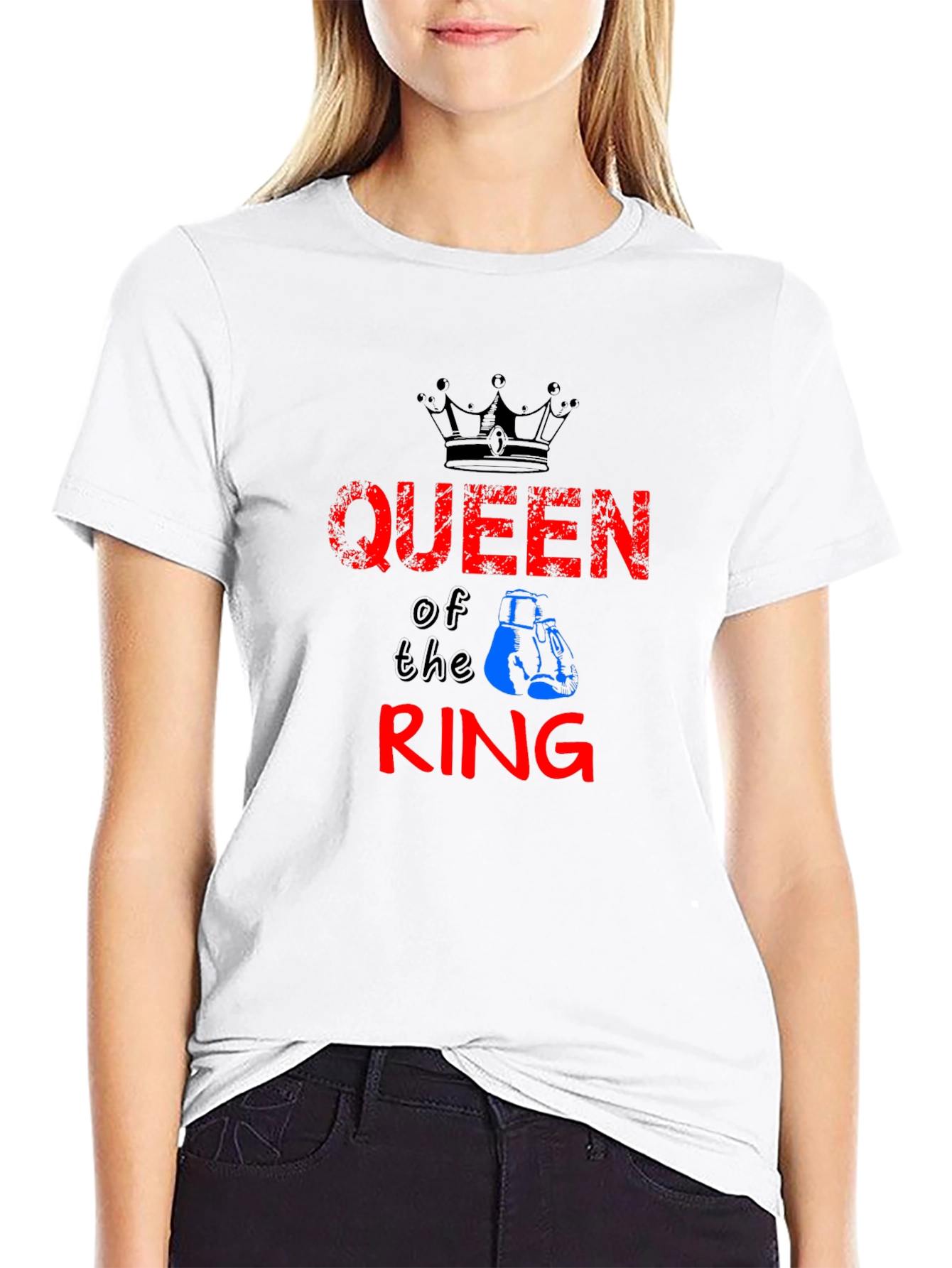 Queen of the Ring Boxing Graphic T-Shirt