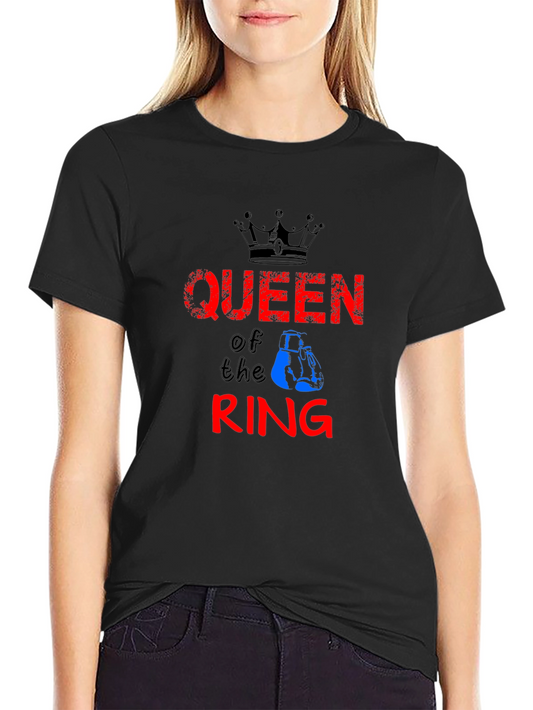 Queen of the Ring Boxing Graphic T-Shirt