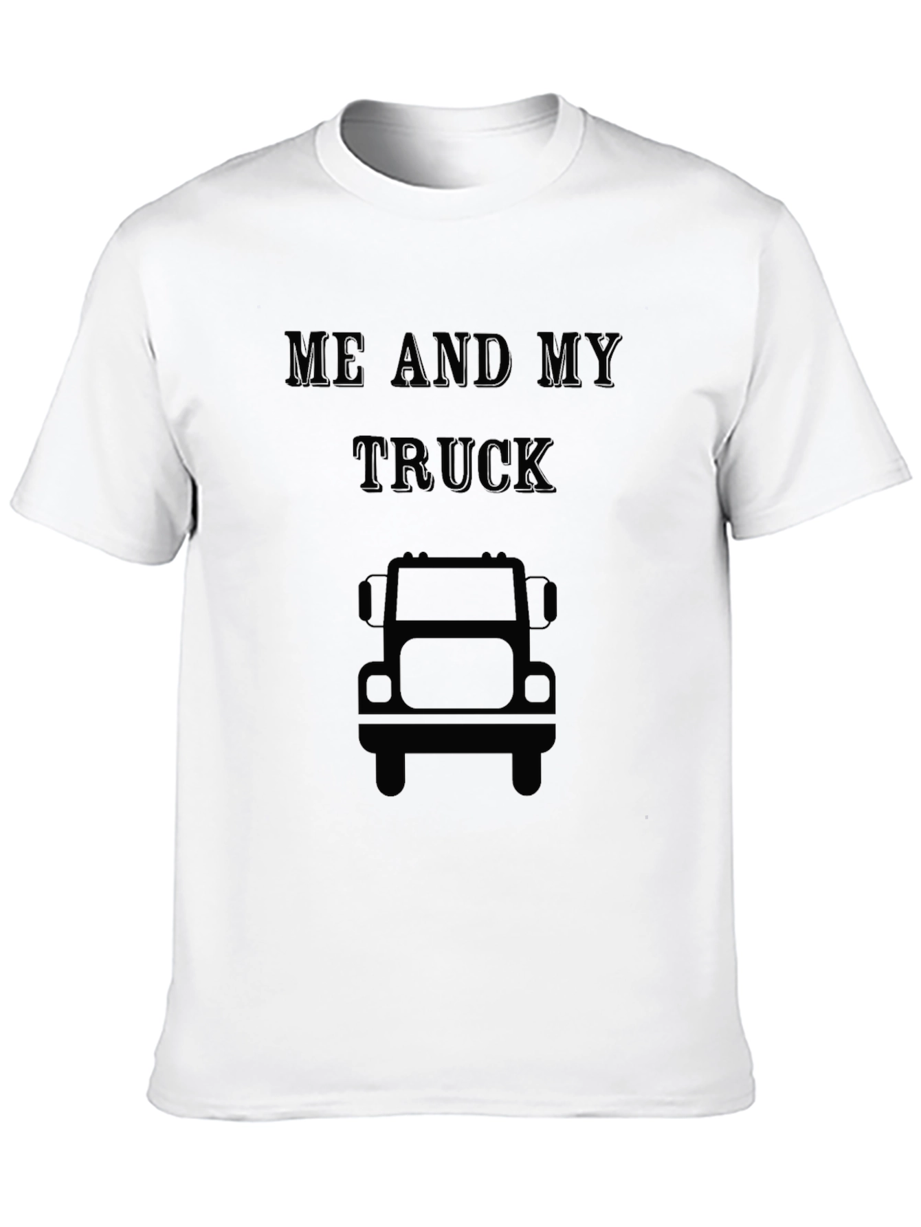 Me and My Truck Black Graphic T-Shirt