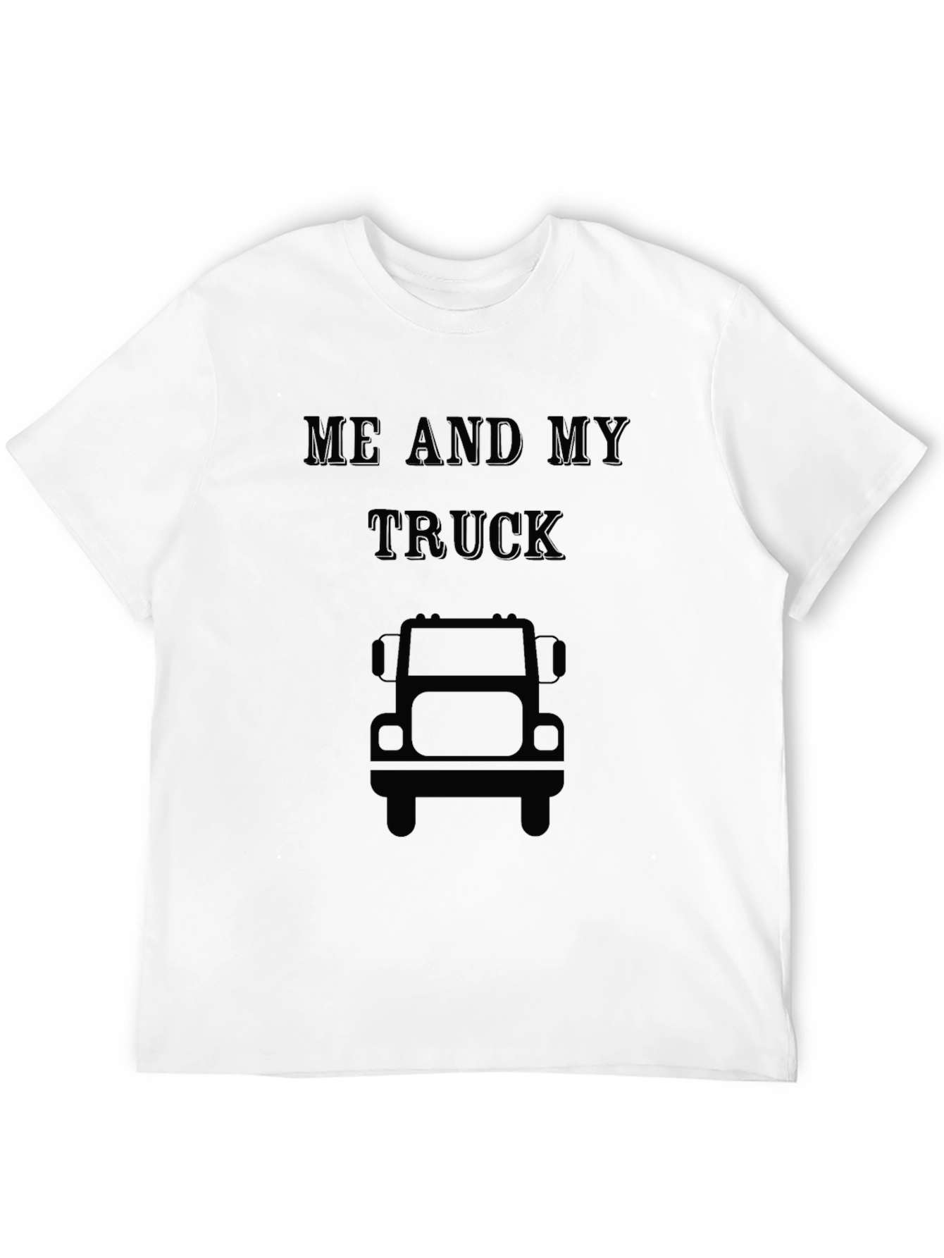 Me and My Truck Black Graphic T-Shirt