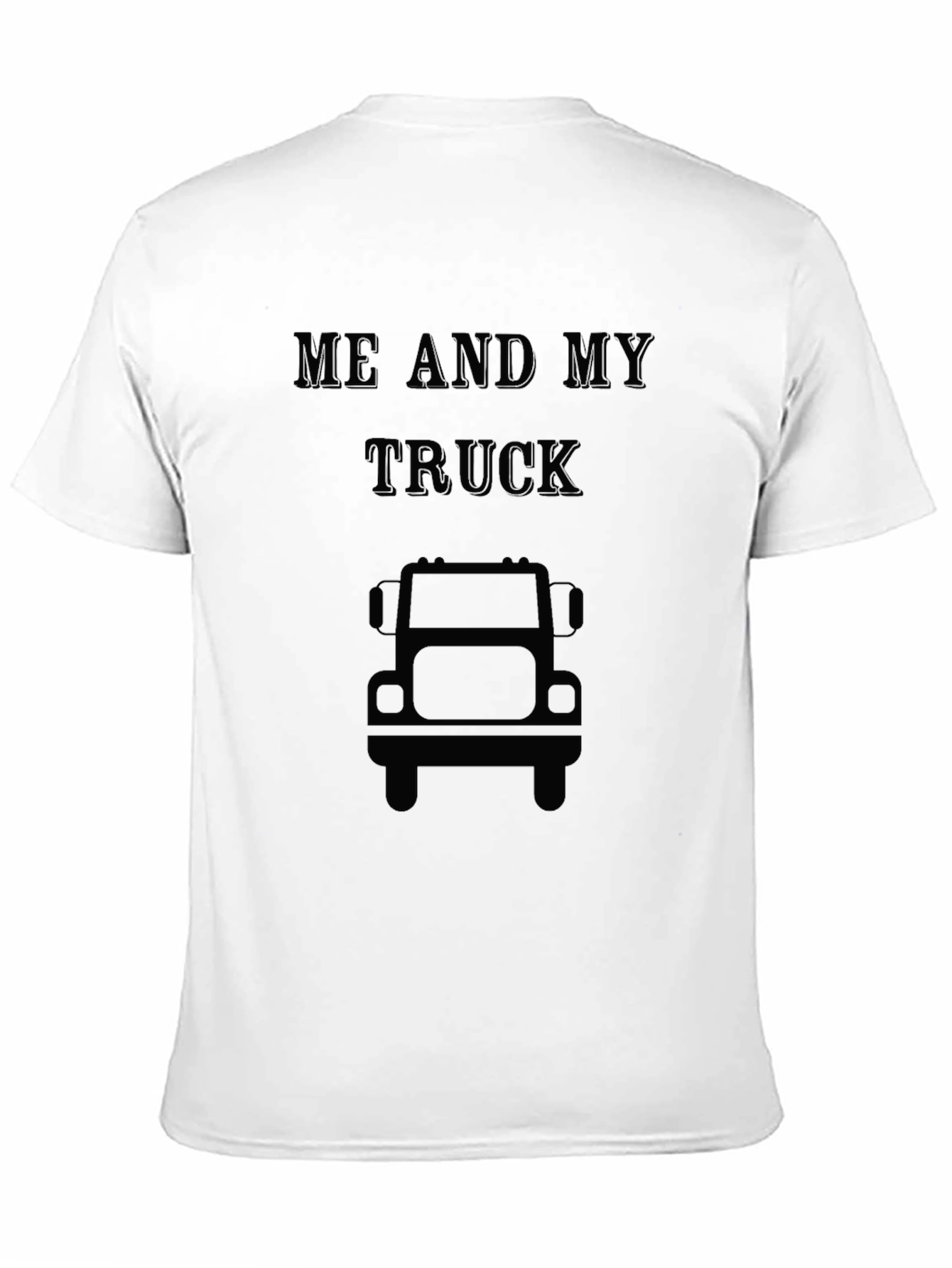Me and My Truck Black Graphic T-Shirt