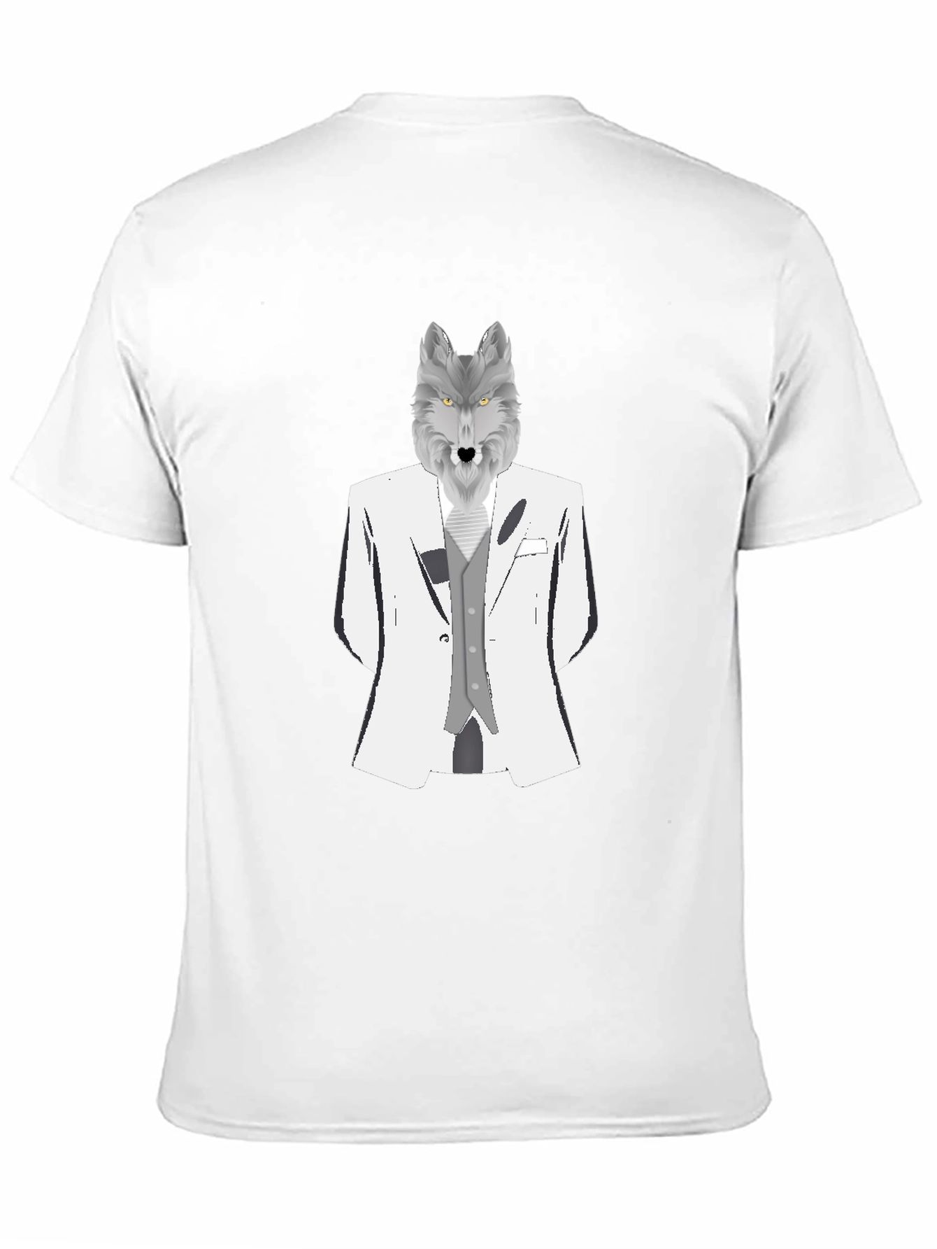 Wolf in Suit Graphic Tee - Black T-Shirt