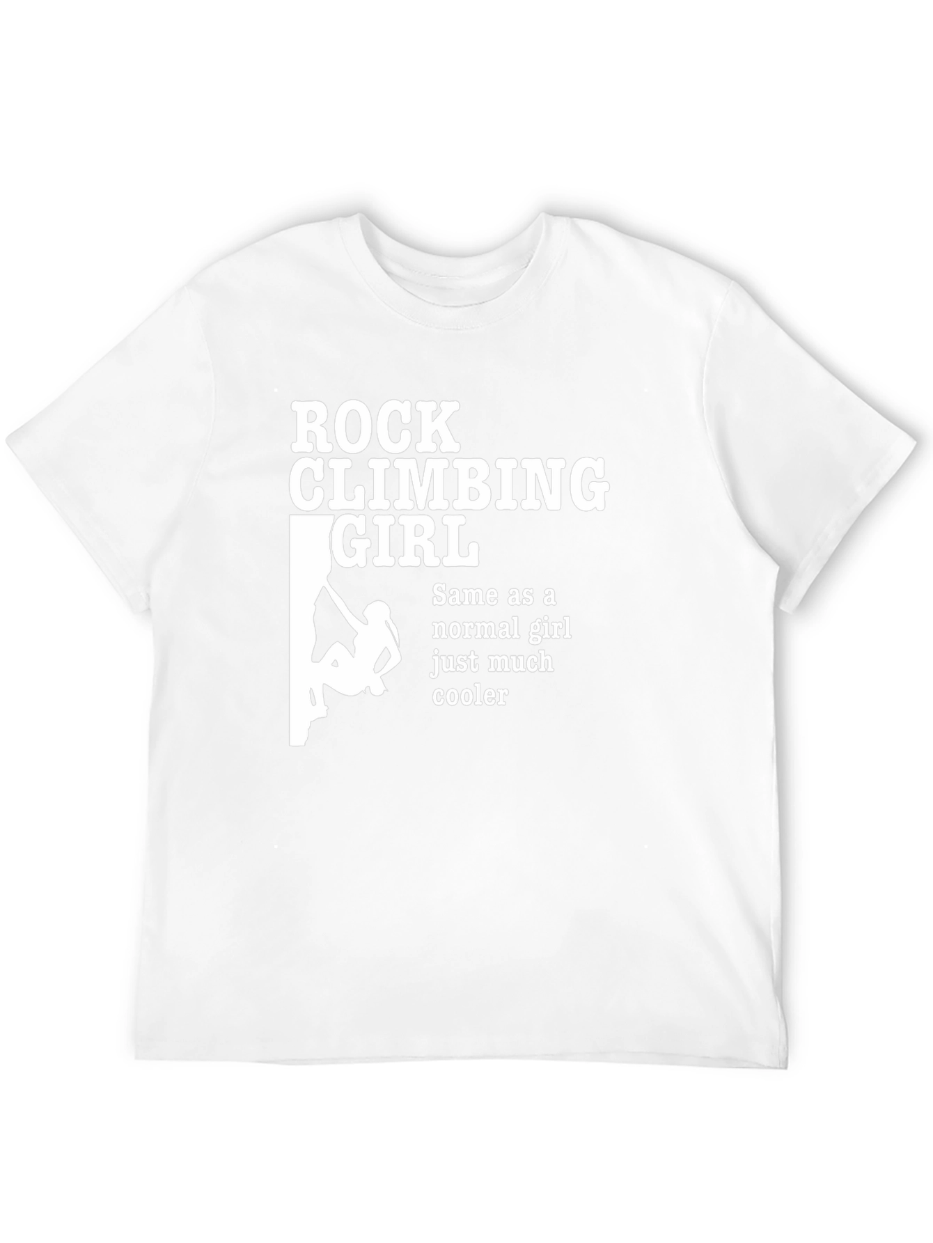 Rock Climbing Girl T-Shirt Cool Climber Tee